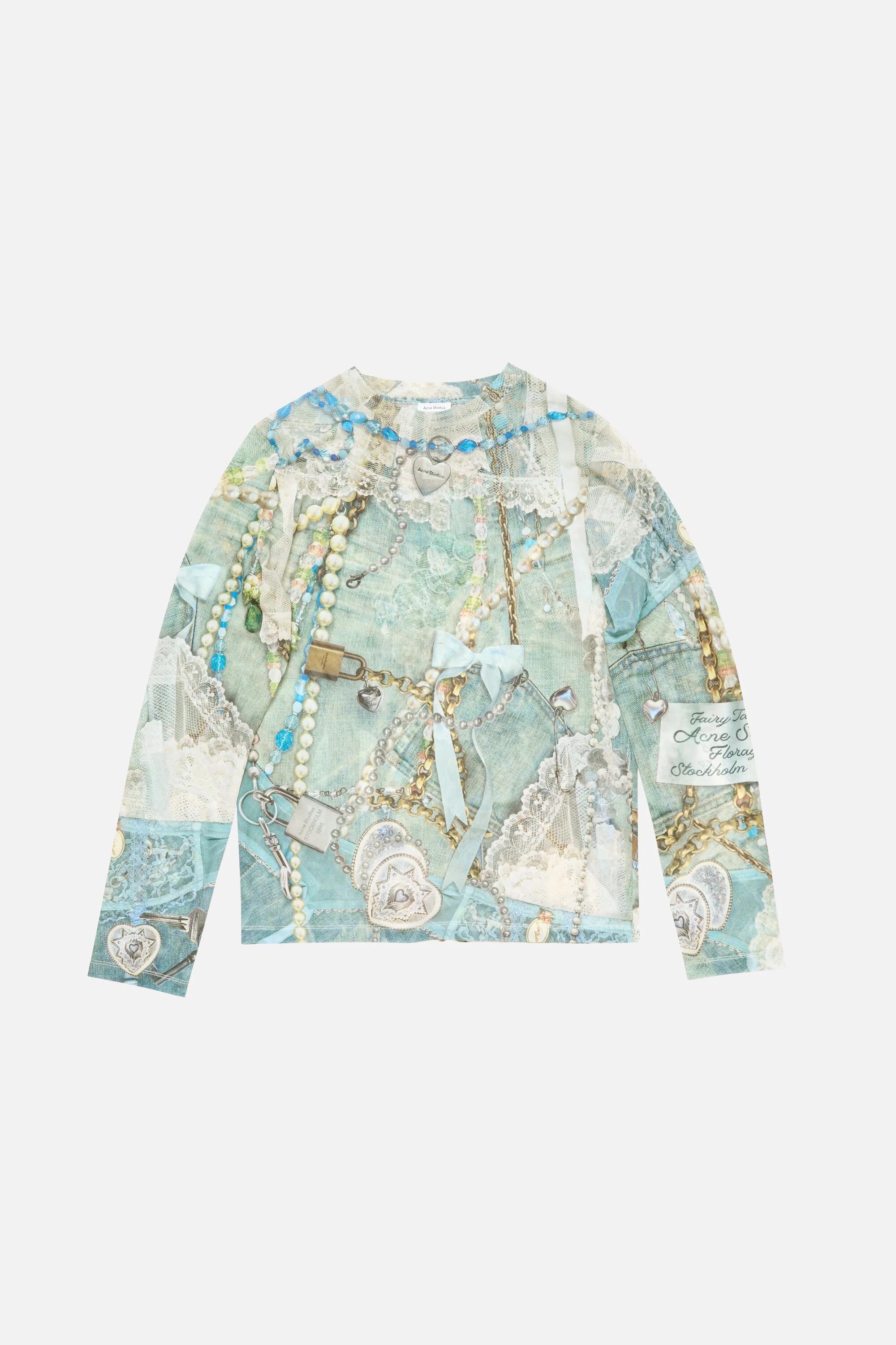 Long sleeve print t-shirt - Blue/multi - 6