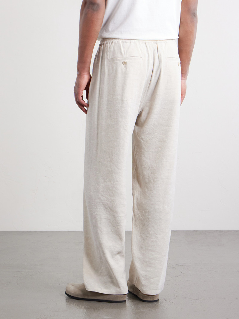 Samurai Straight-Leg Linen and Silk-Blend Drawstring Trousers 4