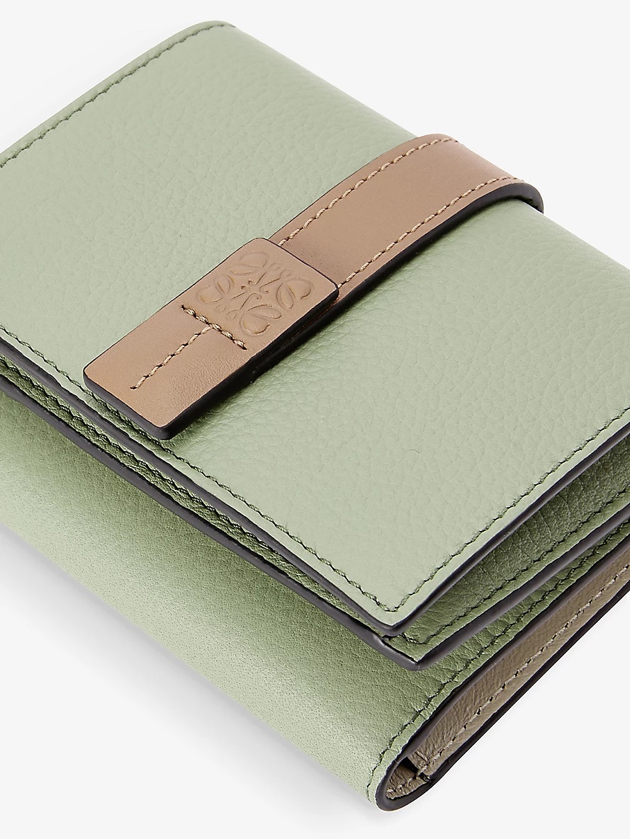 Trifold logo-embossed leather wallet - 2