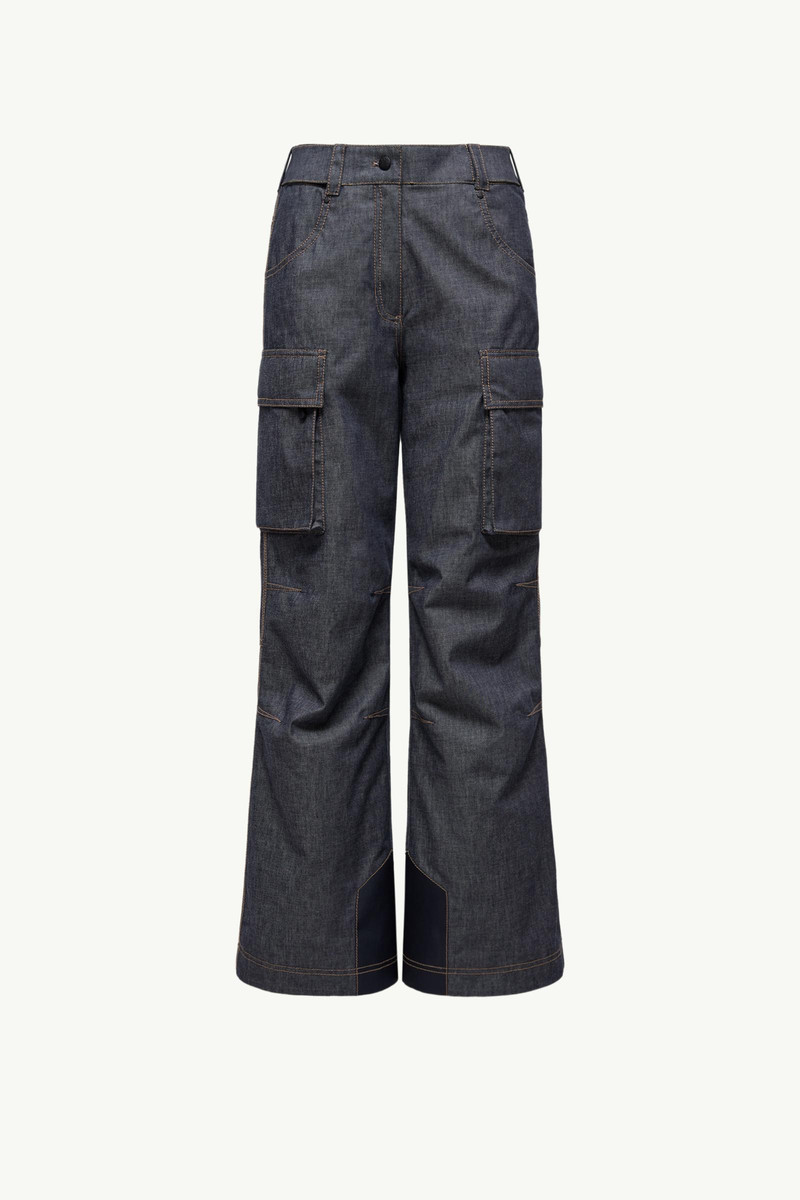 Padded Denim Ski Pants 1