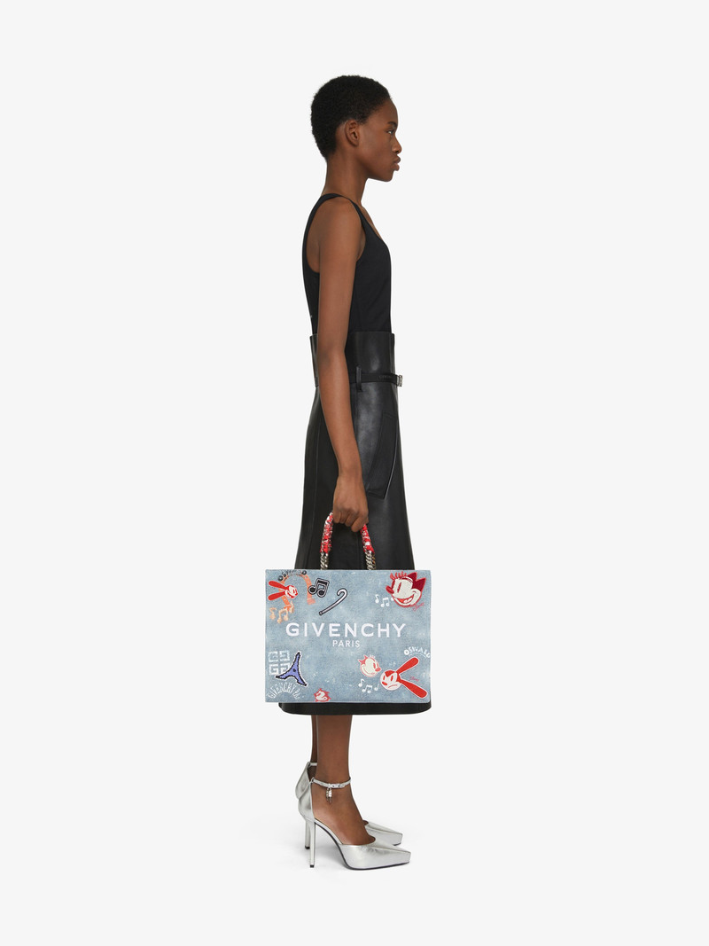 Givenchy MEDIUM G TOTE OSWALD SHOPPING BAG IN DENIM outlook