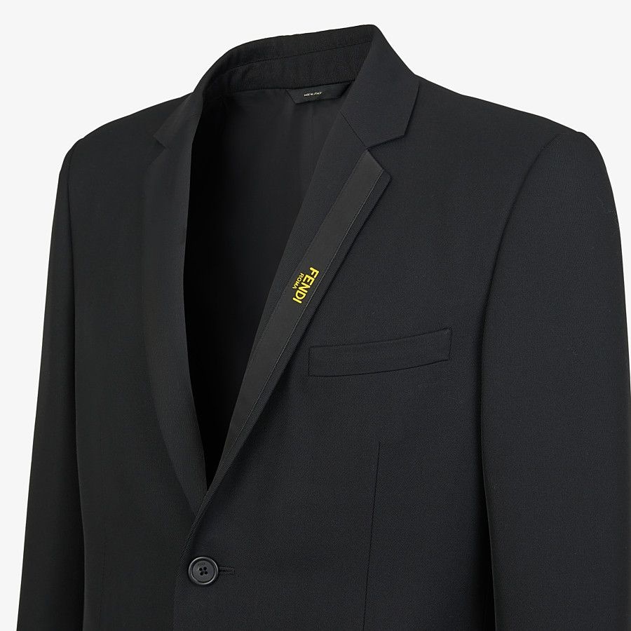 Black wool blazer - 3