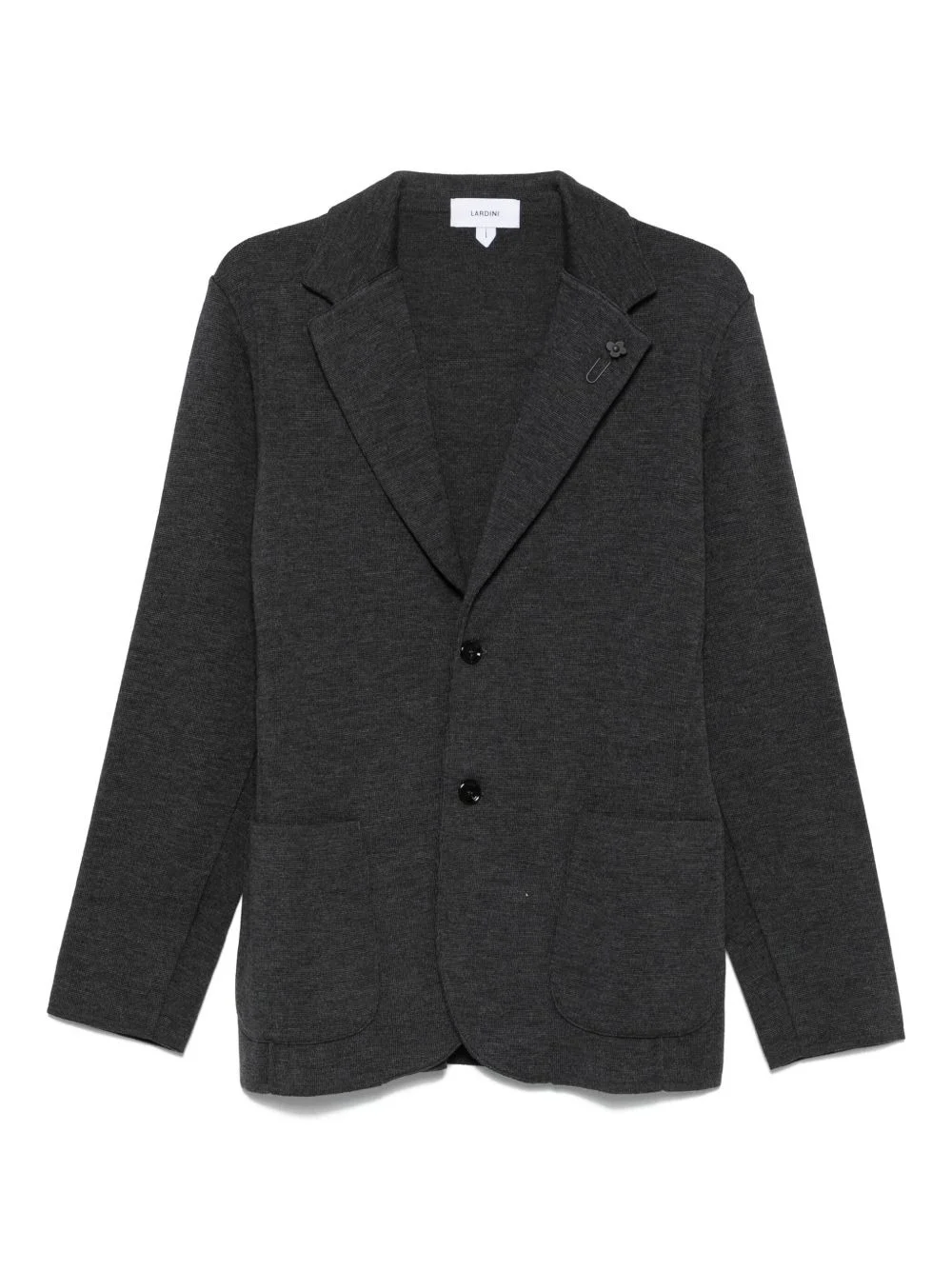 single-breasted knitted blazer - 1