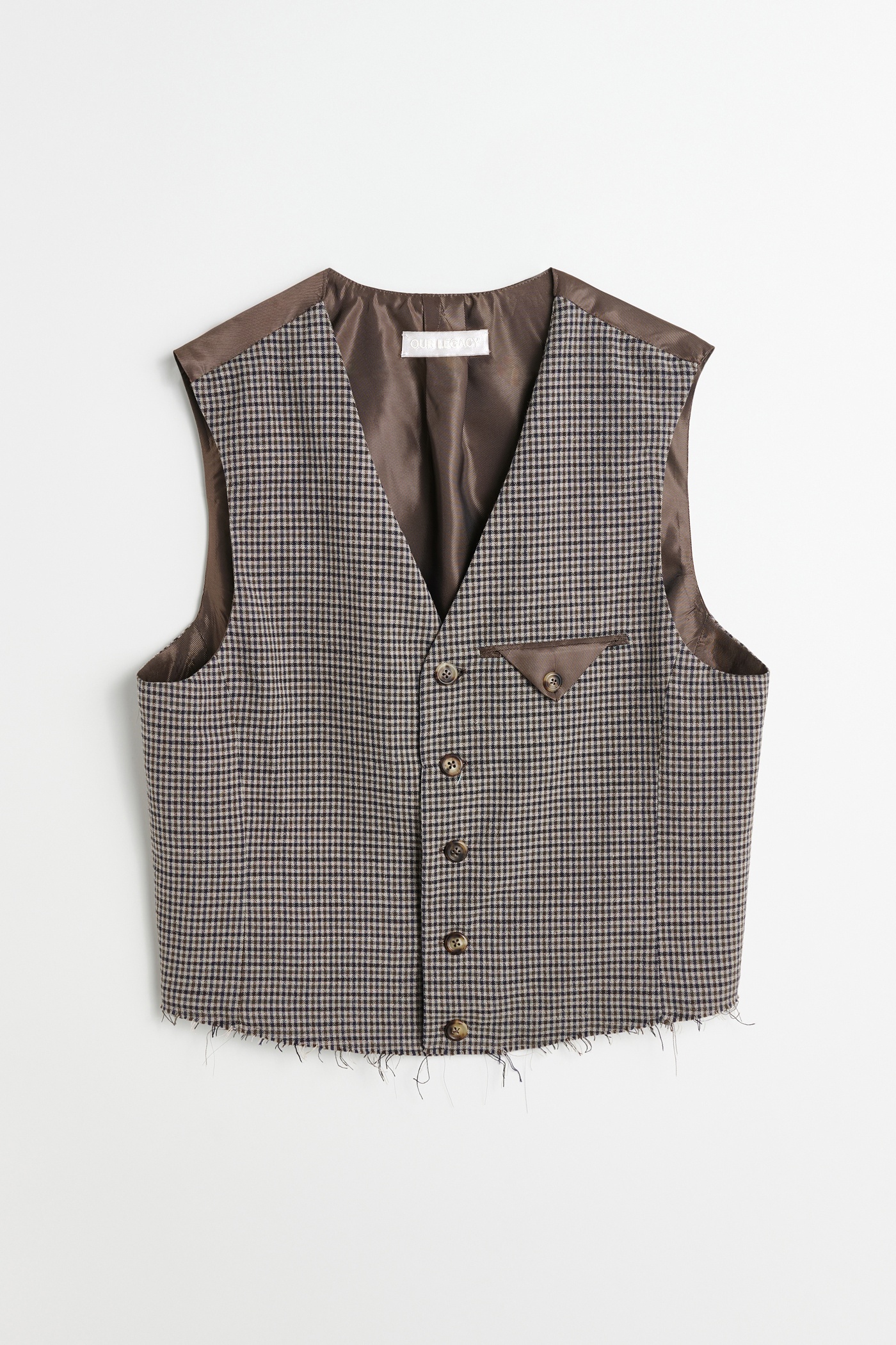 Cut Waistcoat Old Money Check - 1