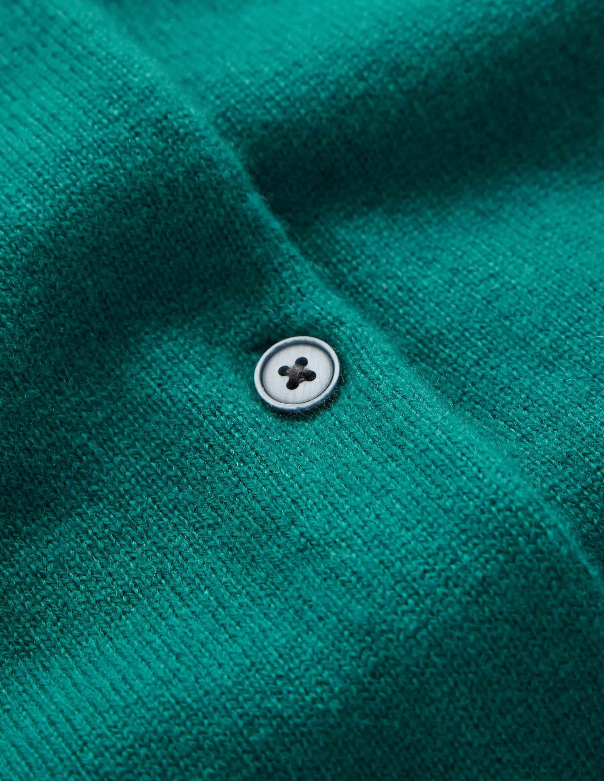 Elsie Cashmere Crew Cardigan-Deep Sea Depths - 1