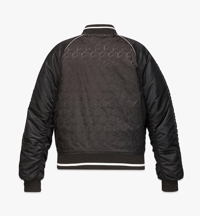 Women’s Après-Ski Cubic Monogram Bomber Jacket in ECONYL® 3