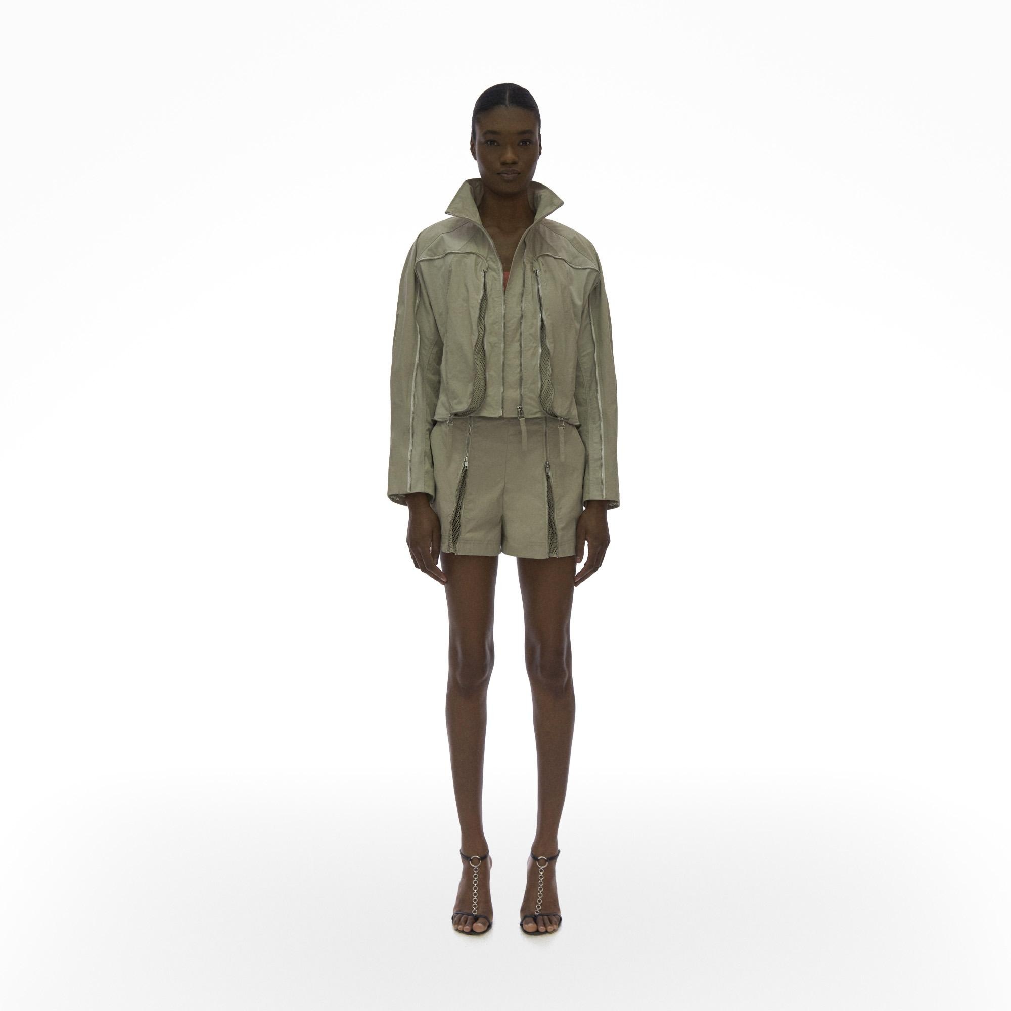 ZIP MESH BOMBER JACKET - 2
