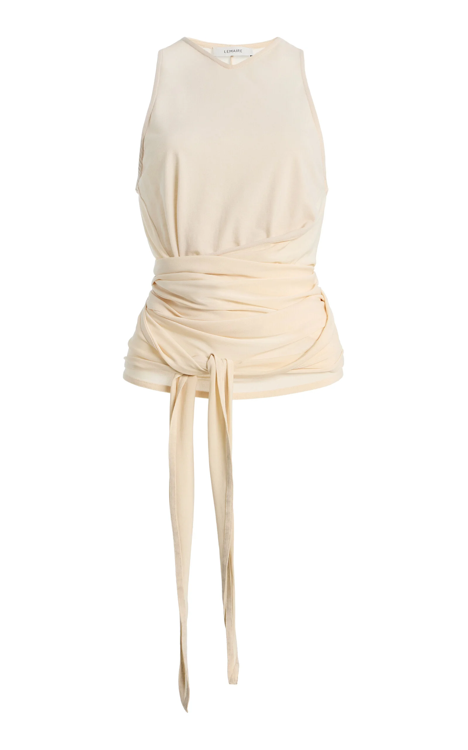 Jersey Wrap Top ivory - 1