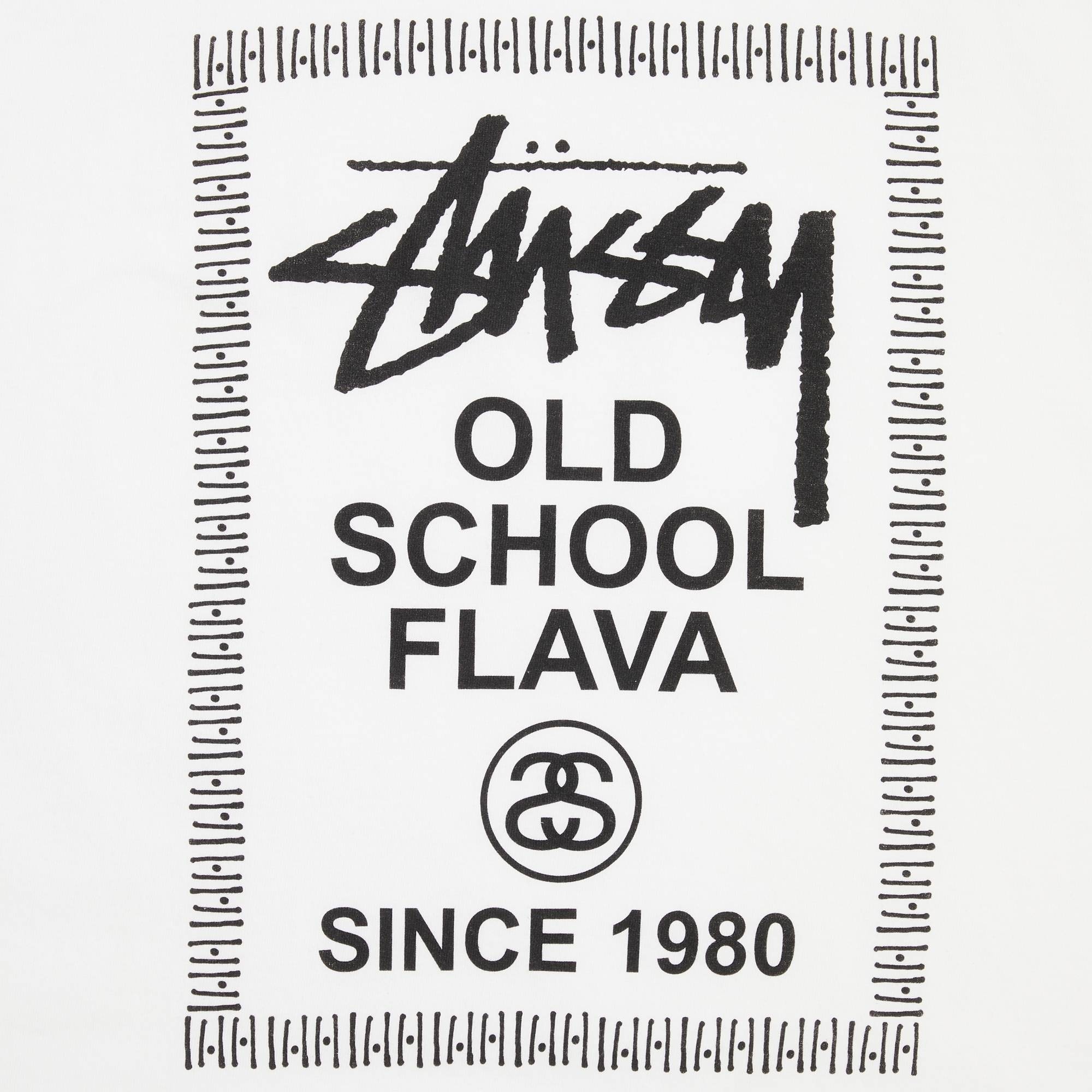 Stussy Old Skool Flava Tee 'White' - 3