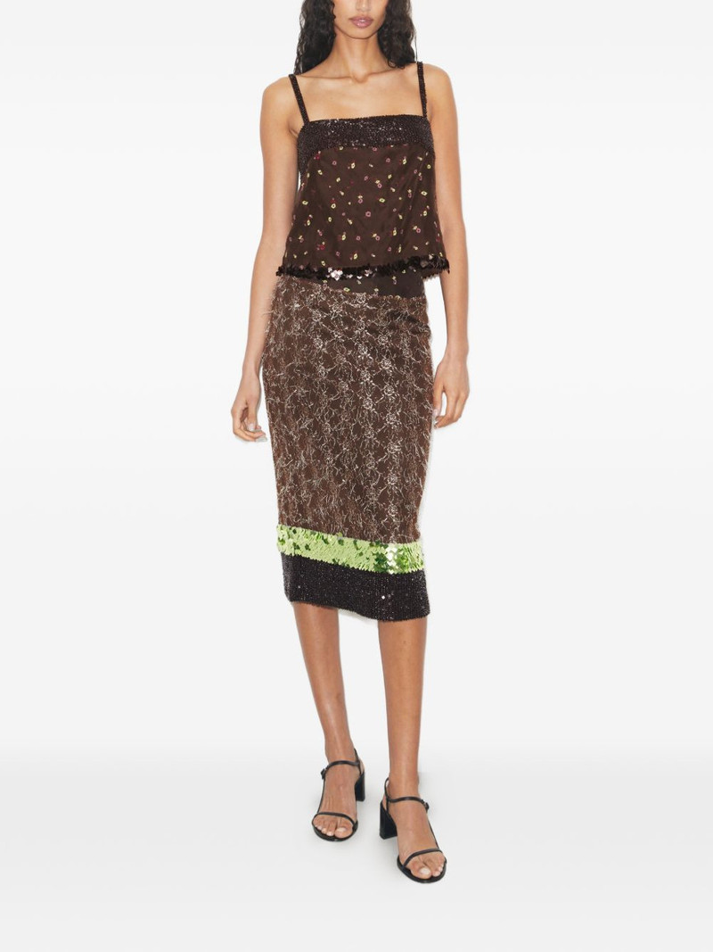 TORY BURCH embellished lace skirt outlook
