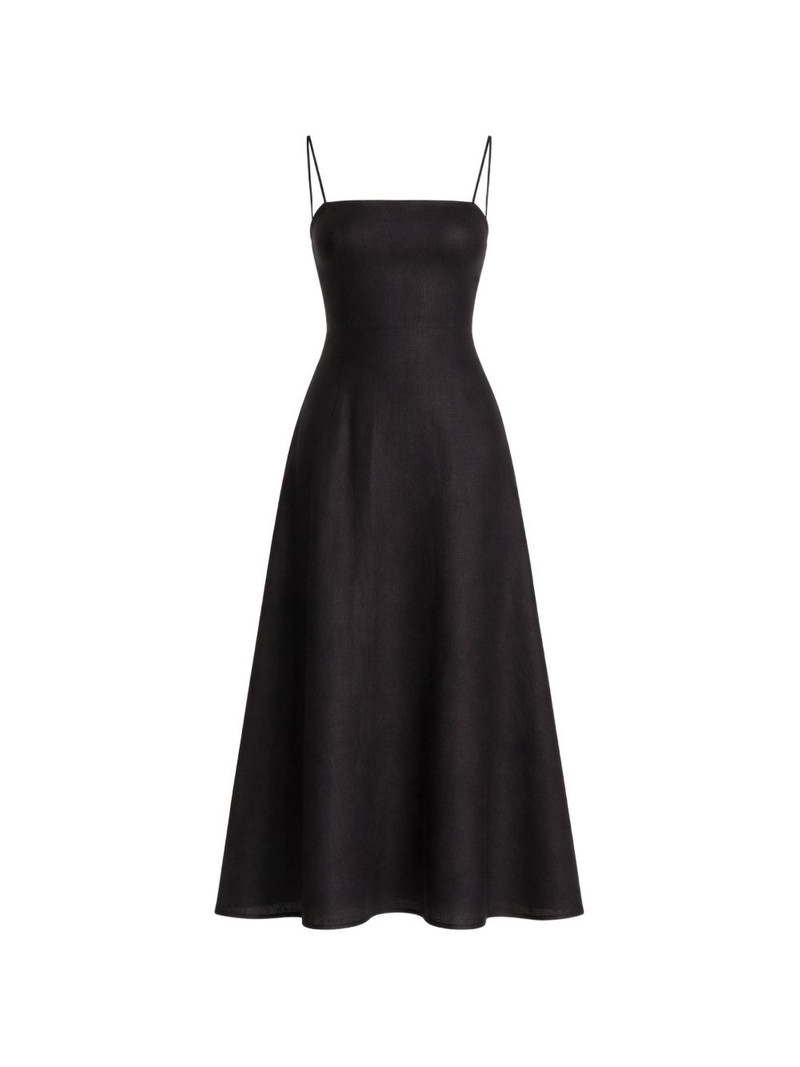 sleeveless linen midi dress 1