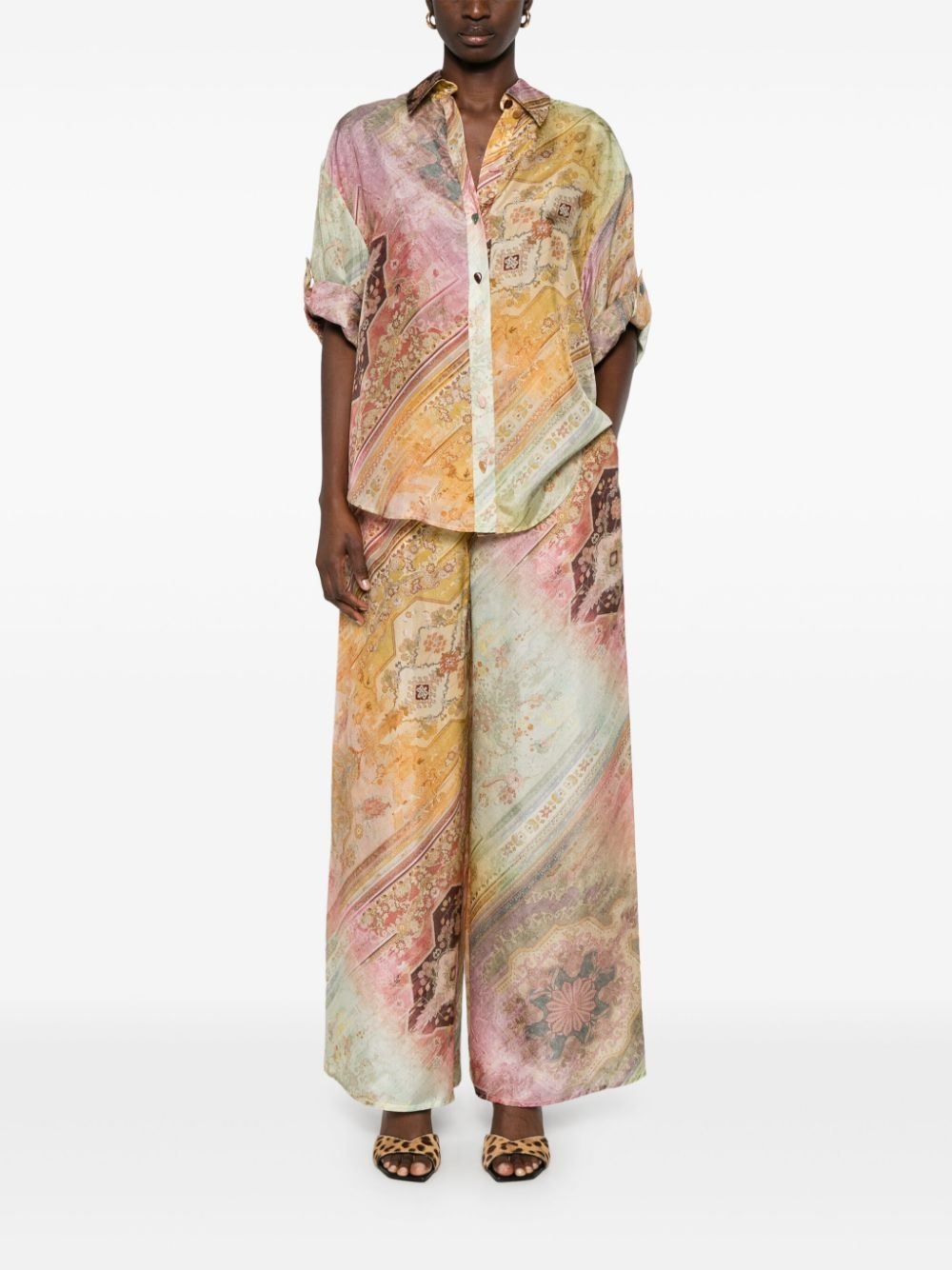 Tallow palazzo trousers - 2