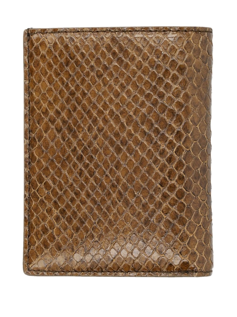 Phyton-print leather wallet - 2