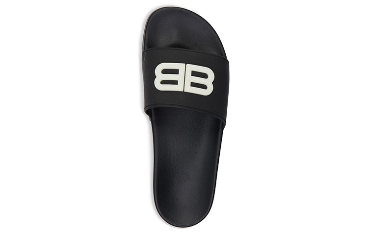 (WMNS) Balenciaga Pool Slides 'Black Glow' 656434W1S861073 - 2
