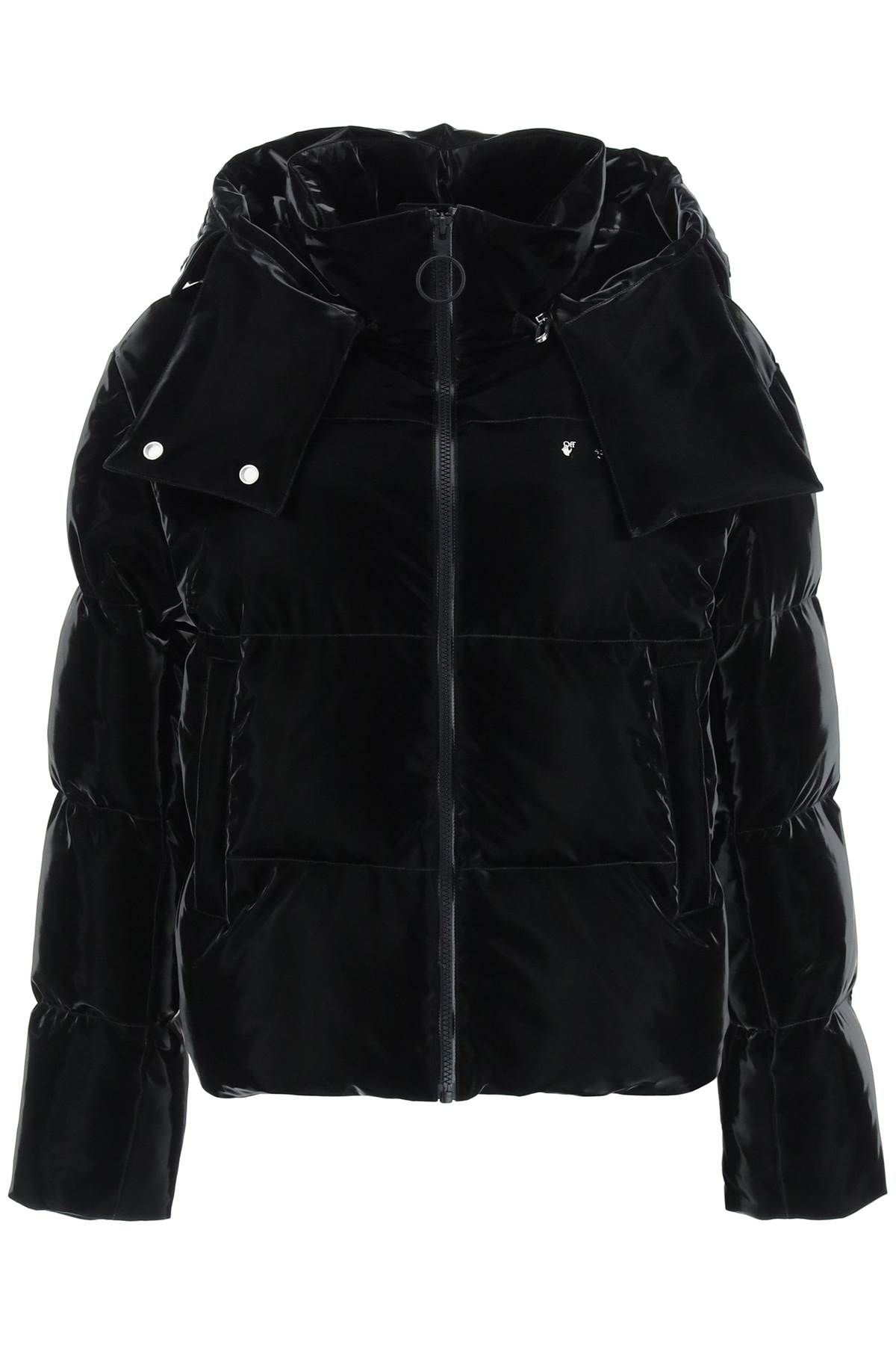 VELVET NYLON DOWN JACKET - 1