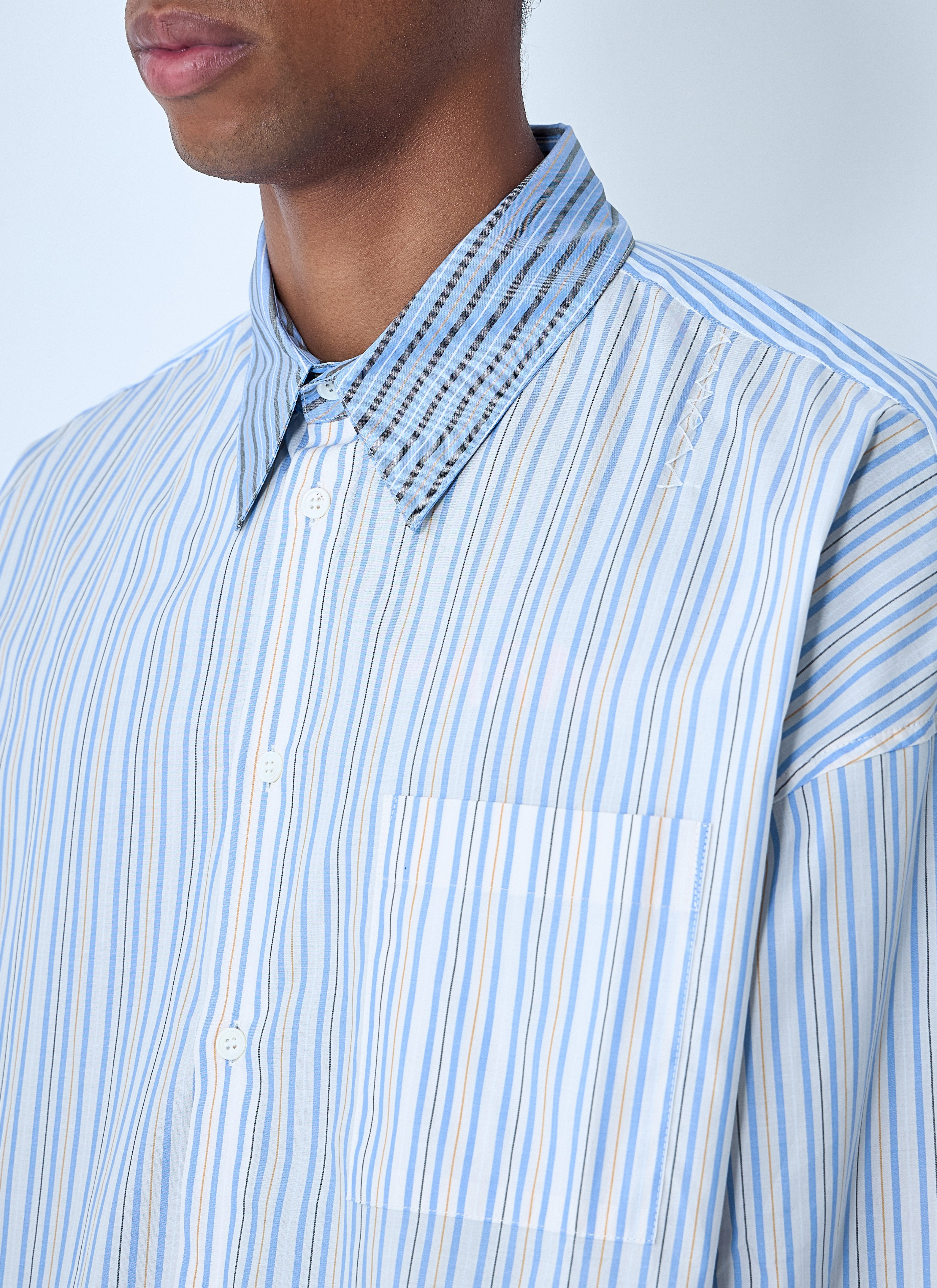 Marni Men Striped Button-Down Shirt - 5