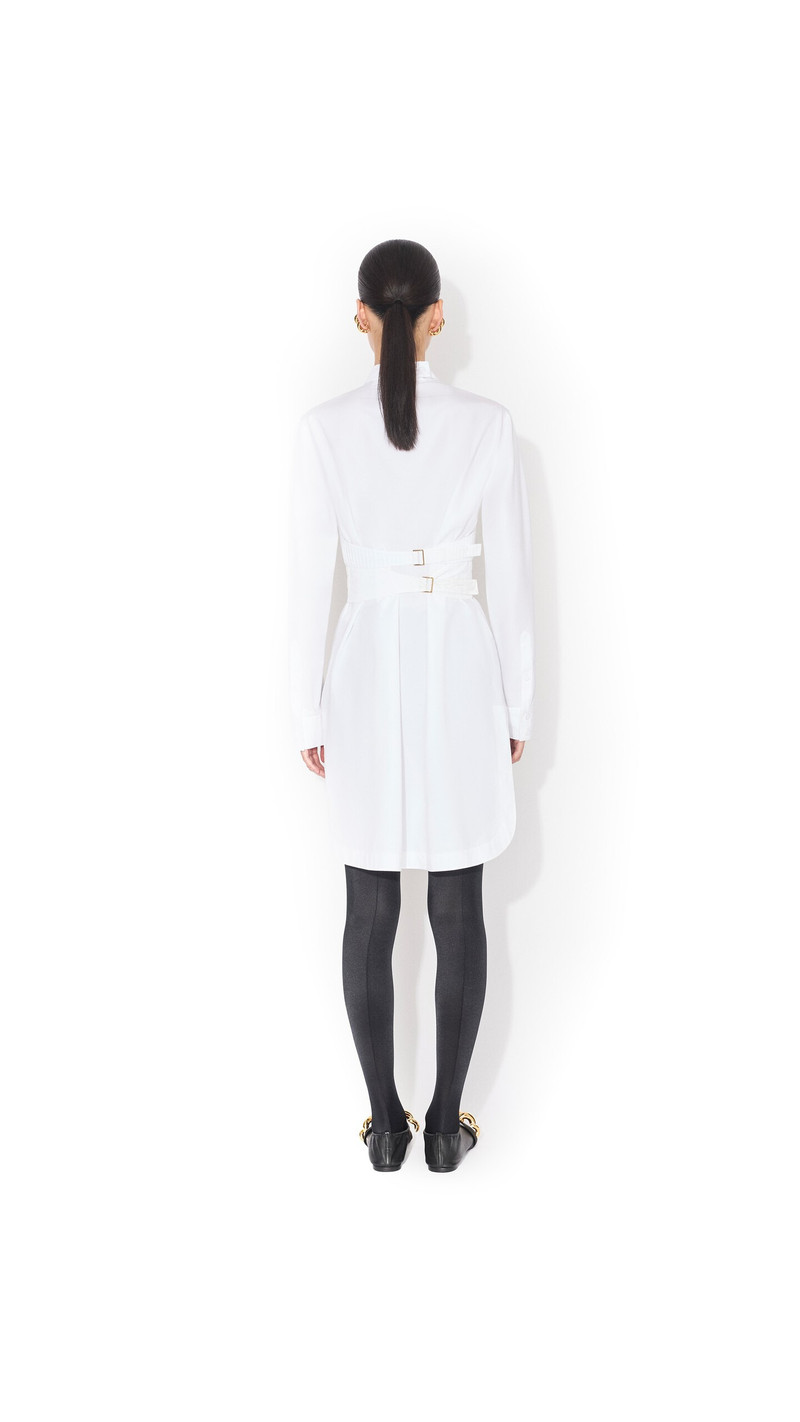 Alaïa WRAP COTTON POPLIN DRESS outlook