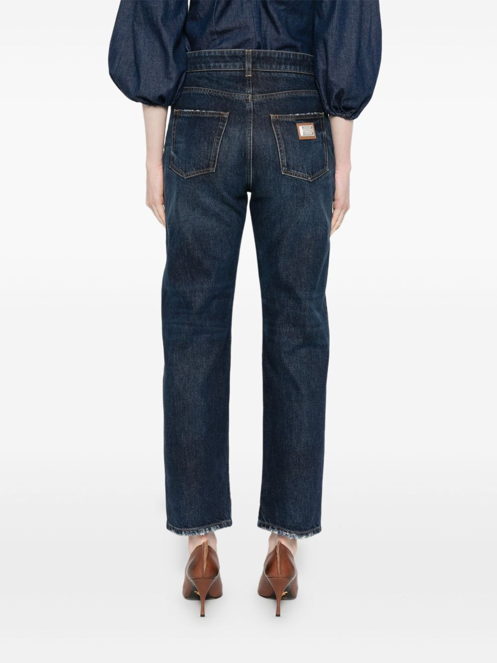 frayed-hem jeans - 4