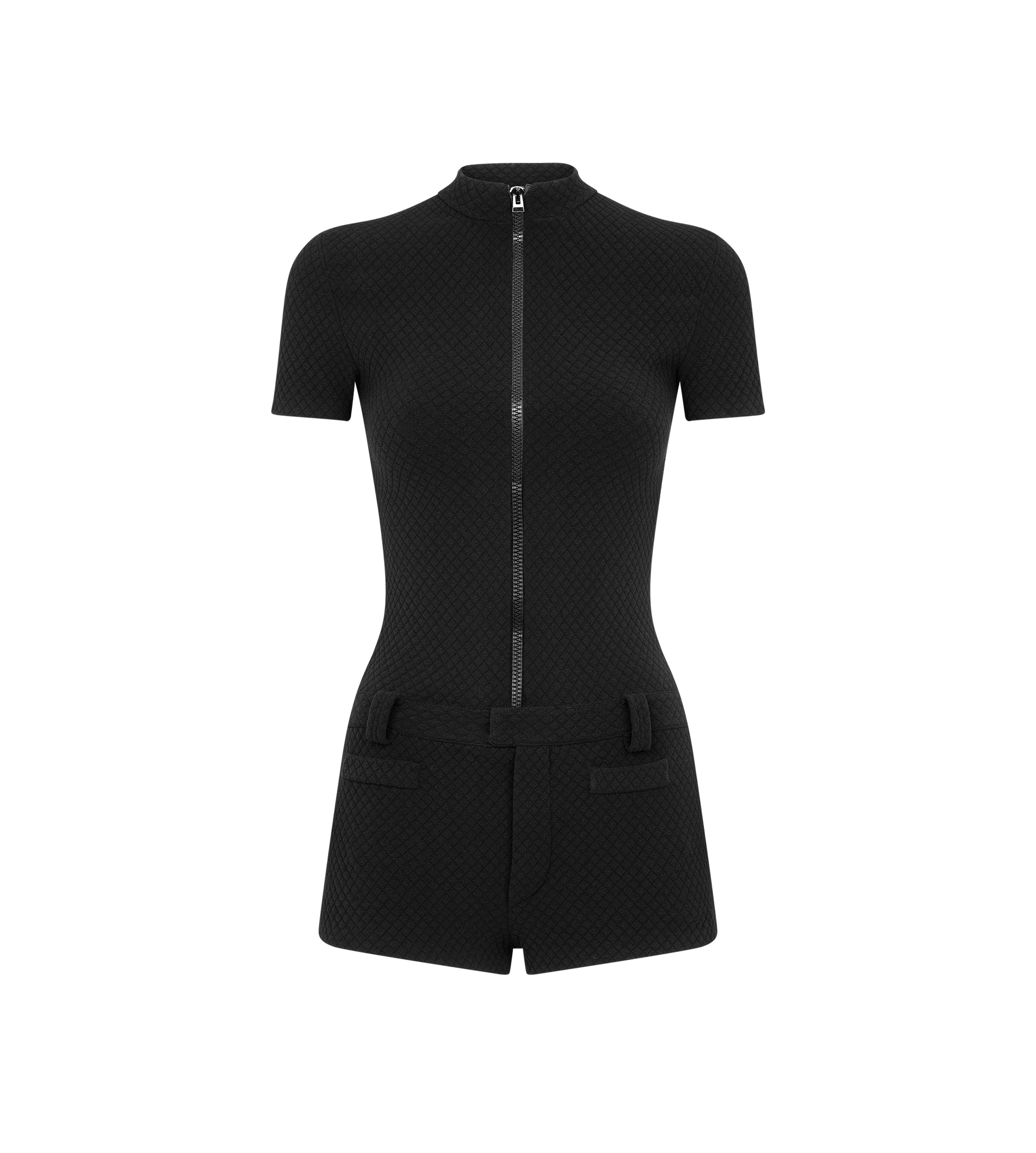 MOCK NECK PLAYSUIT - 1