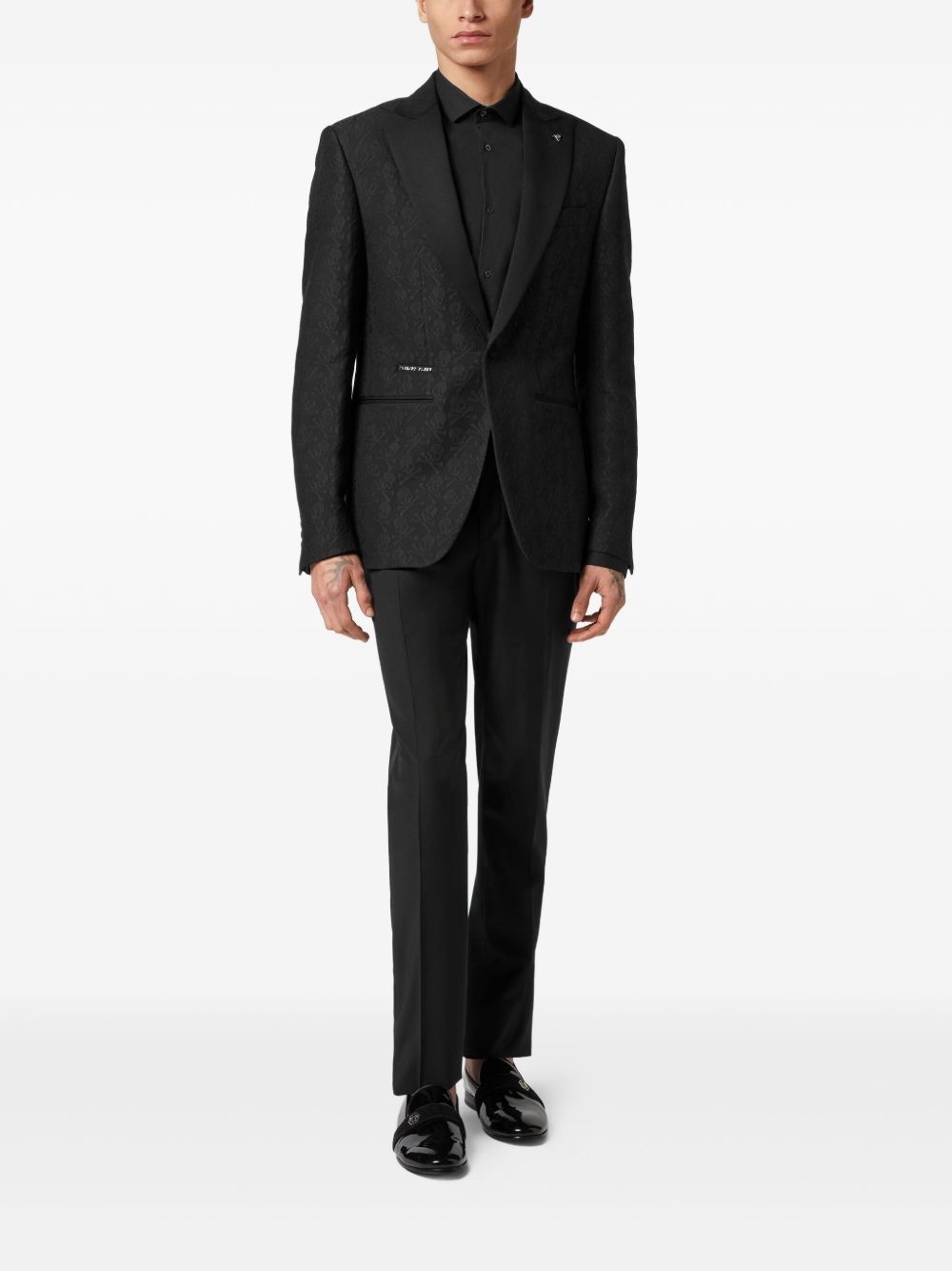 Skull&Bones jacquard blazer - 2