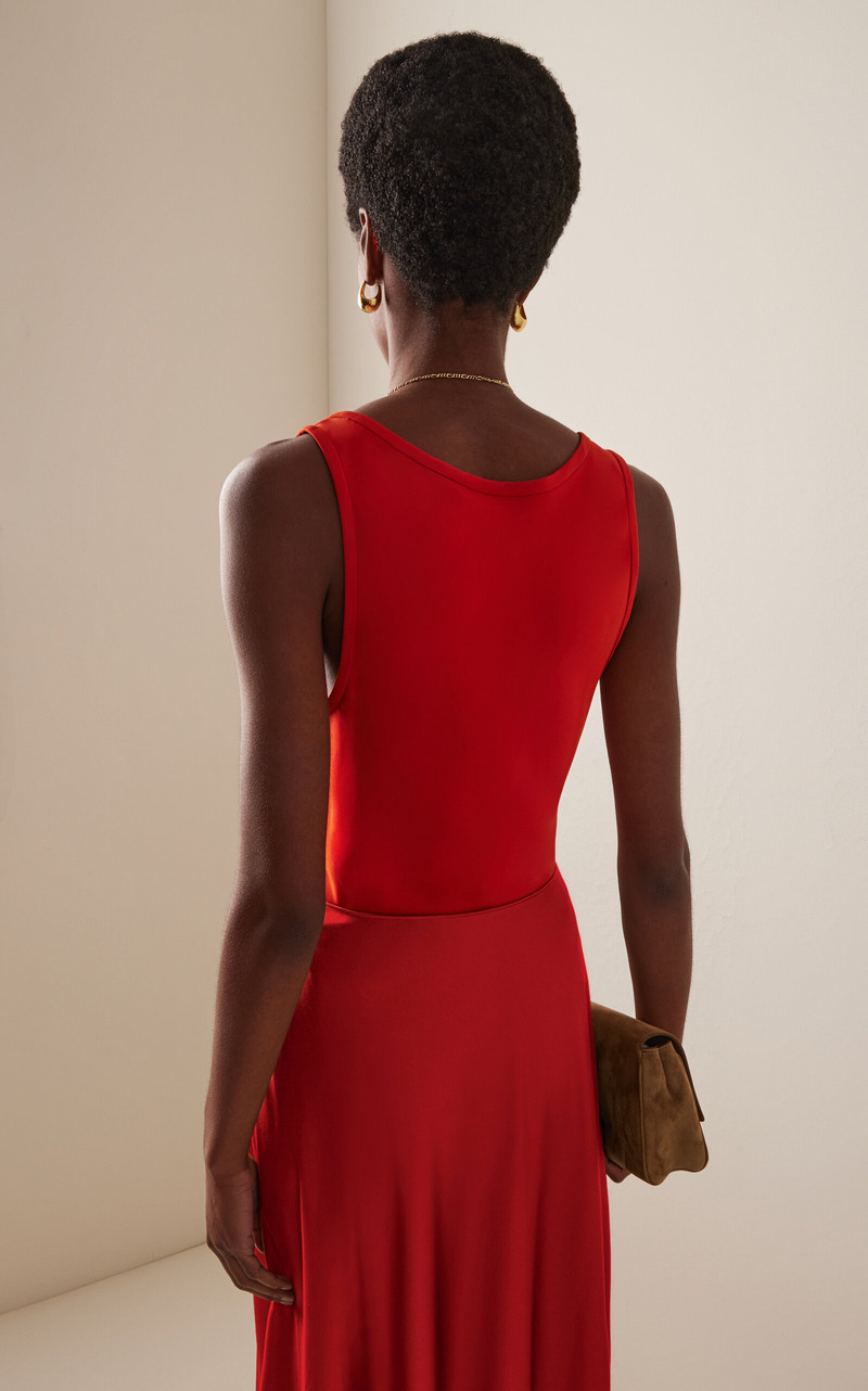 Adau Silk Tank Top orange 4