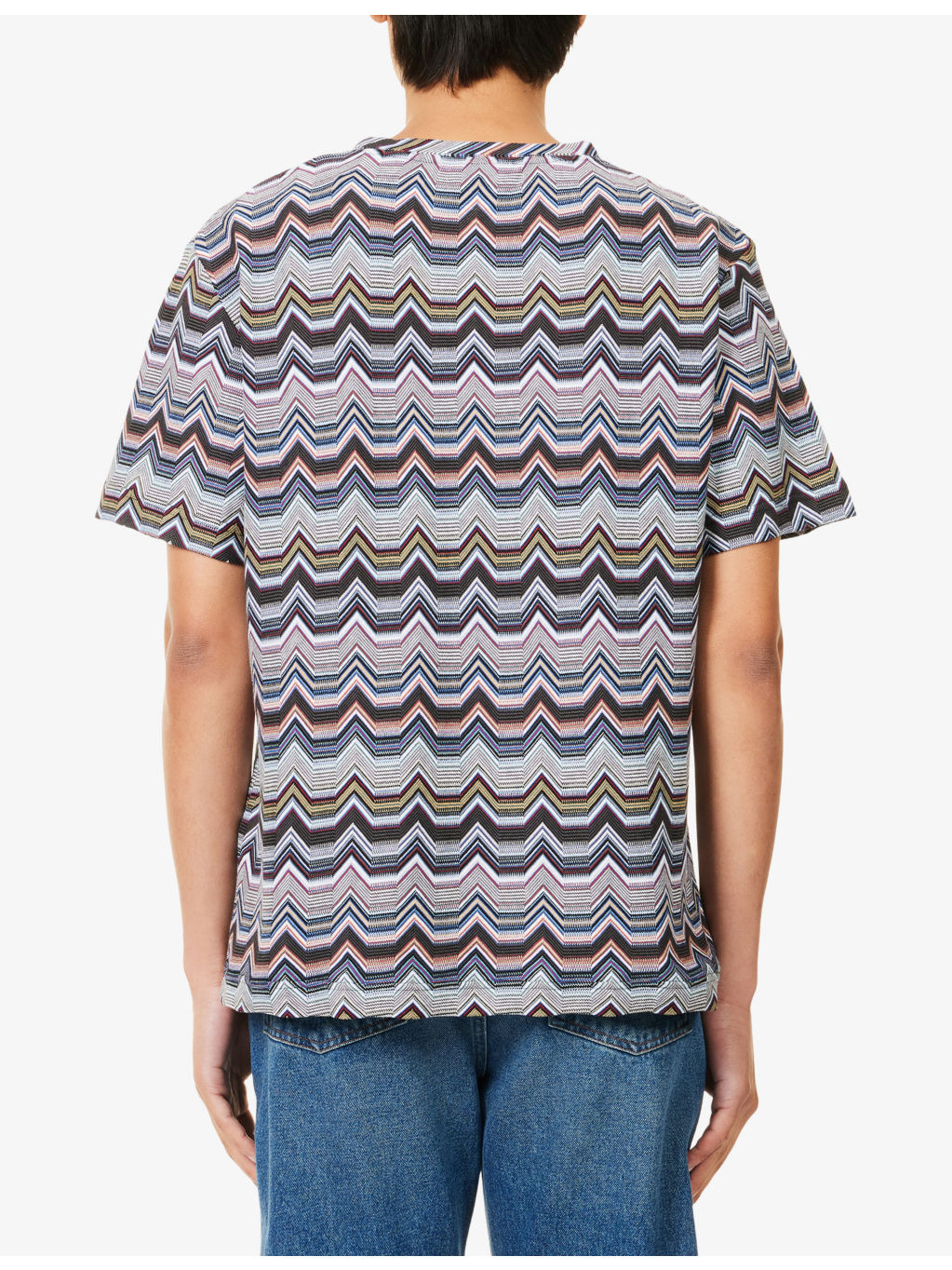 Regular-Fit Graphic-Pattern Cotton-Knit T-shirt - 4