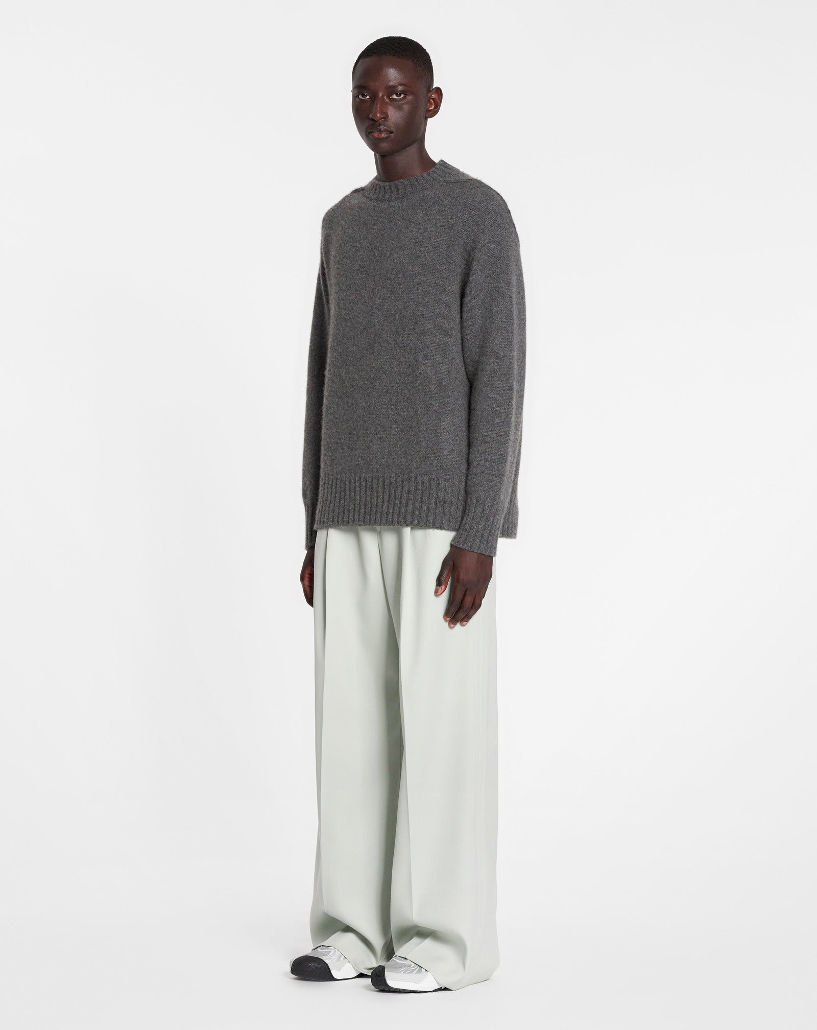 CREWNECK JUMPER IN CASHMERE - 2