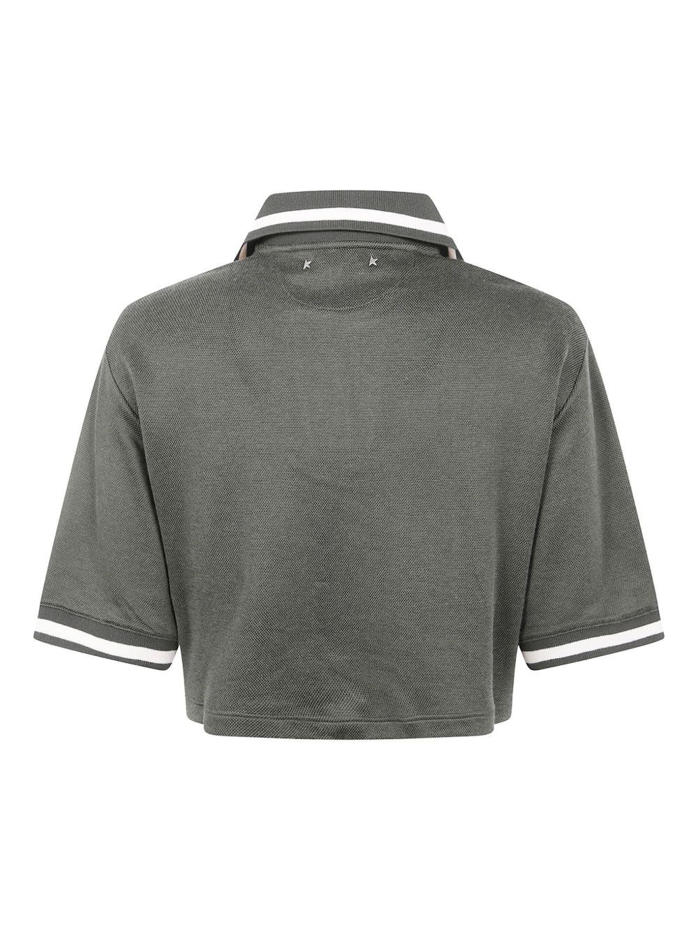 Cotton cropped polo shirt - 2
