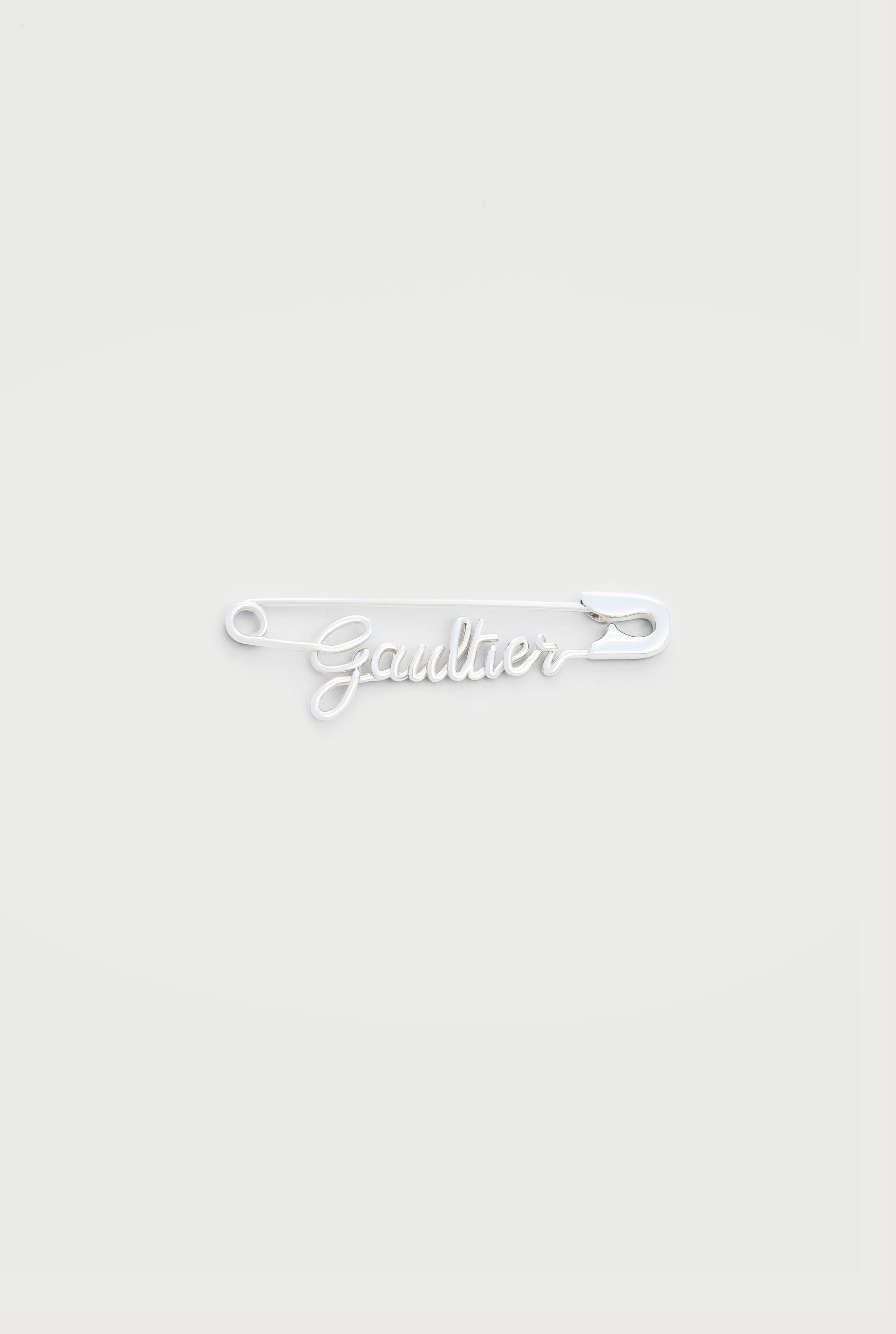 THE SILVER-TONE GAULTIER SAFETY PIN EARRING - 2
