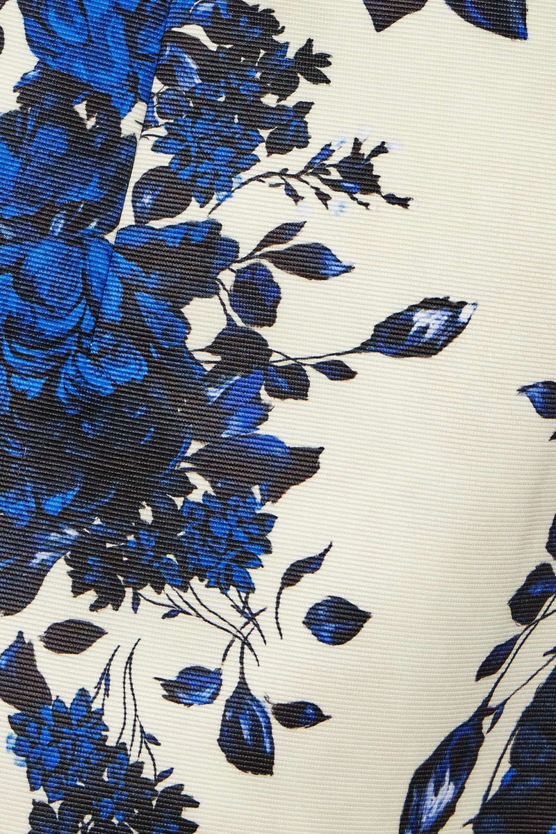 Yulie strapless floral-print taffeta-faille midi dress 4
