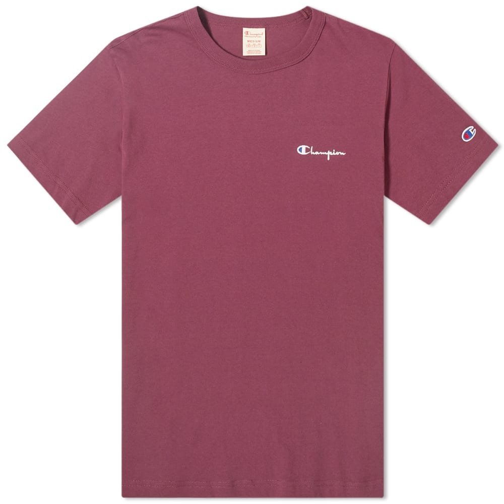 Champion Reverse Weave Script Back Logo Tee - 1