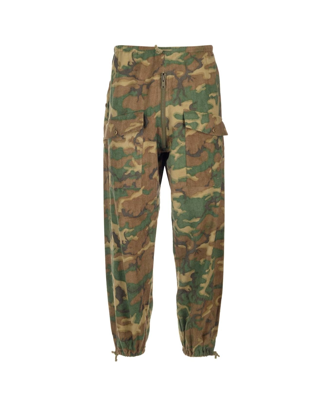 Camouflage Cargo Trousers - 1