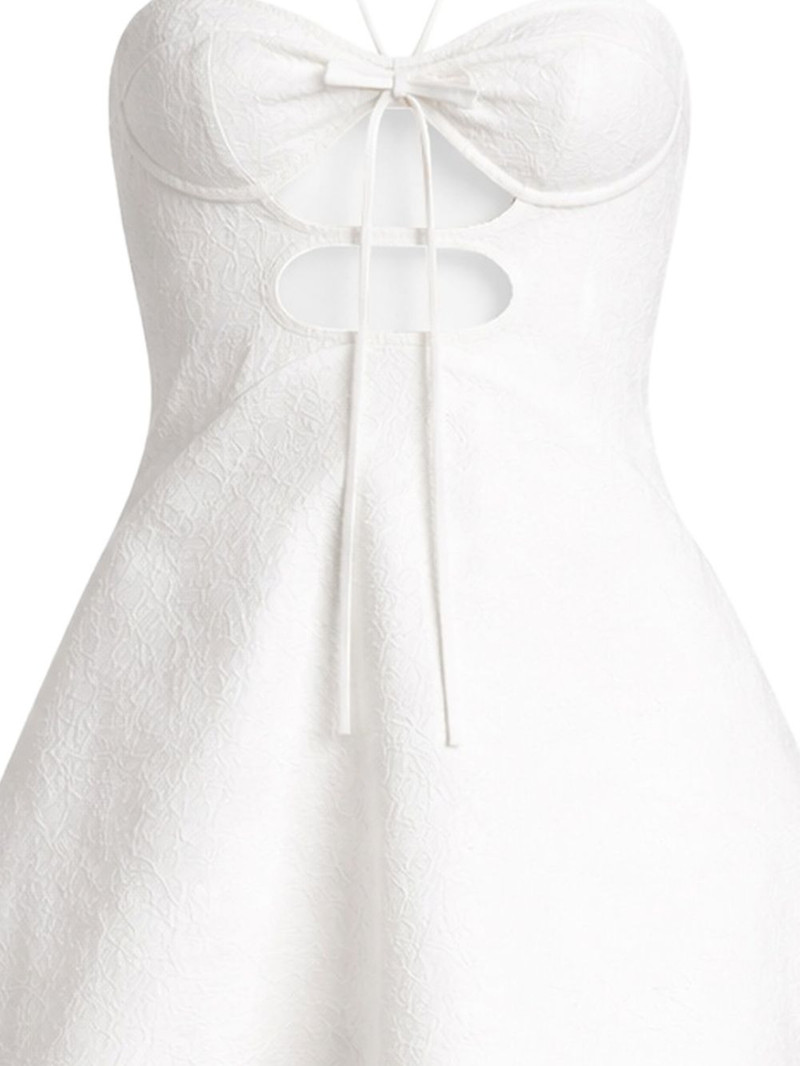 David Koma bow-detail mini dress outlook