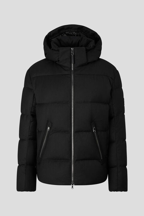 Xamy Flannel down jacket in Black - 1