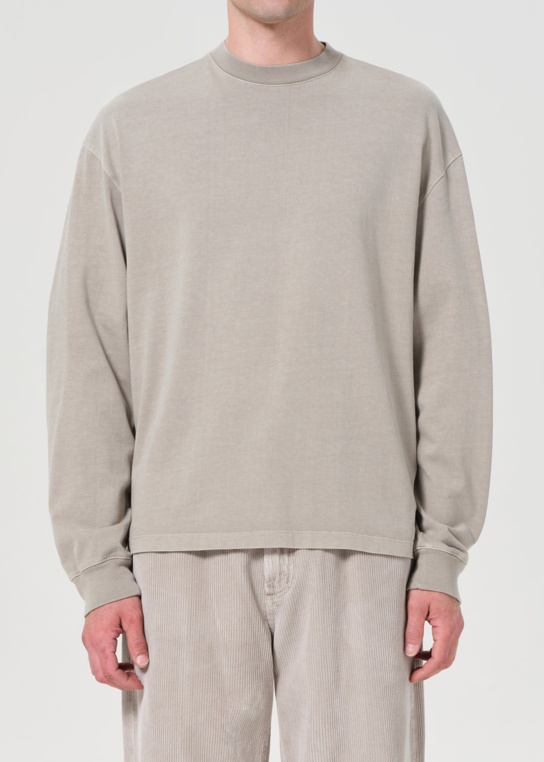 ASHA LONG SLEEVE MOCK NECK TEE IN WICKER - 2