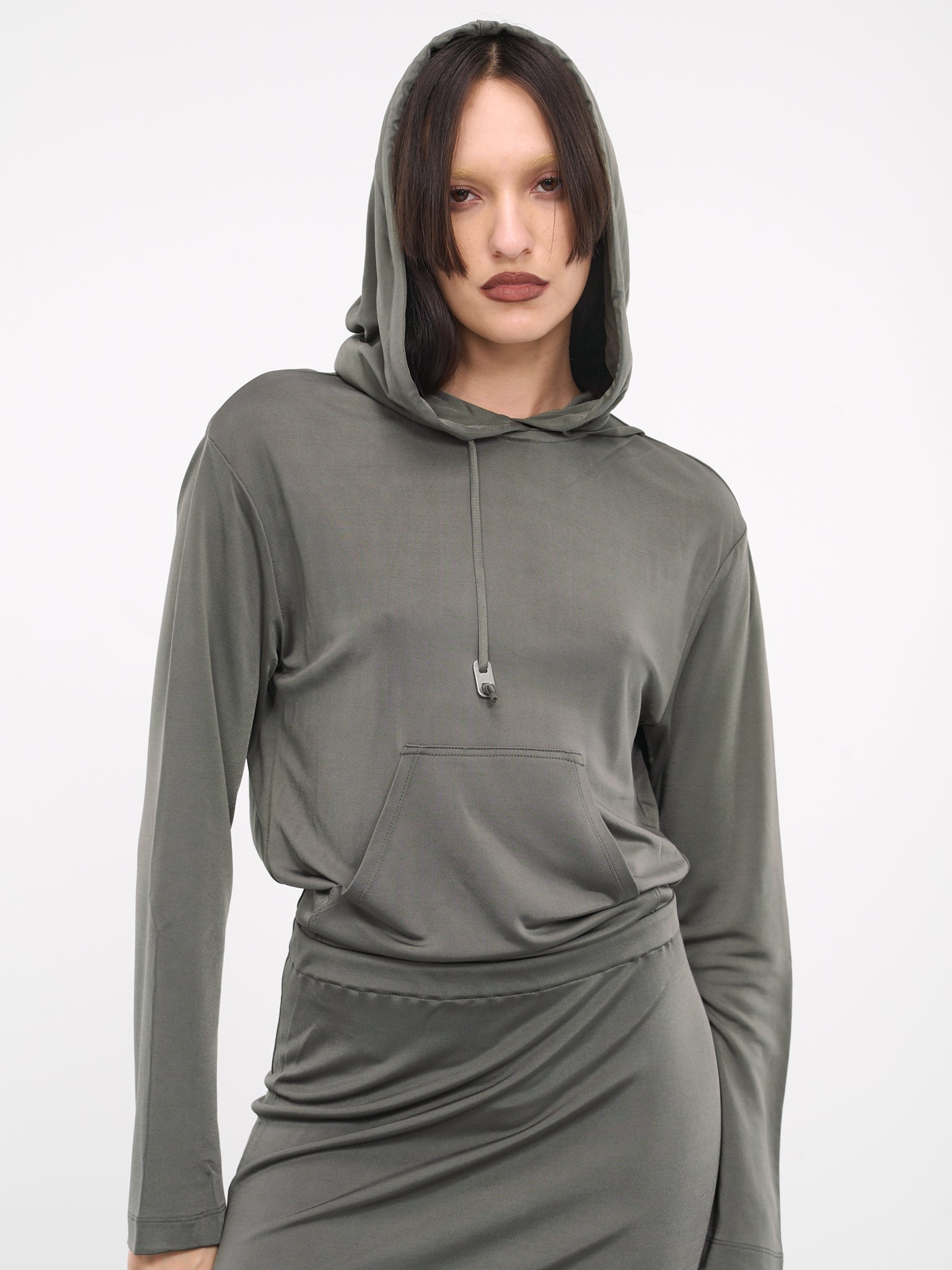 Gathered Hoodie Dress - 5