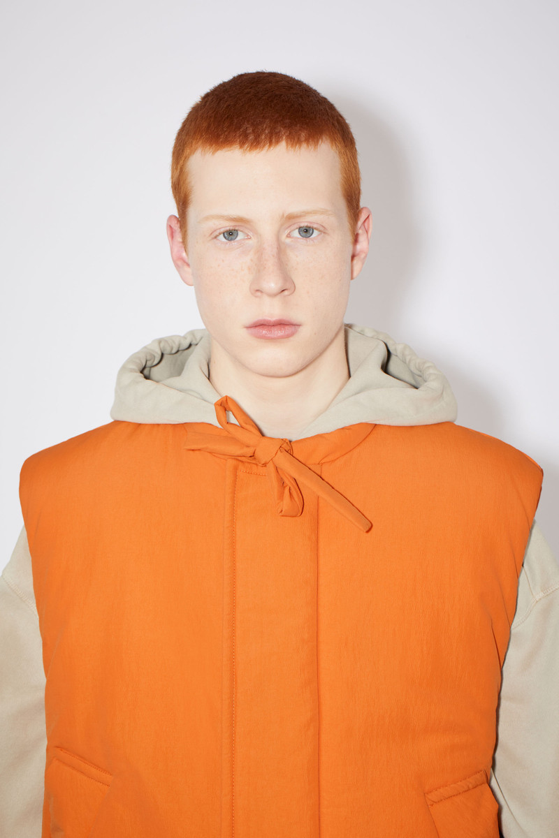 Padded nylon vest - Pumpkin orange 6