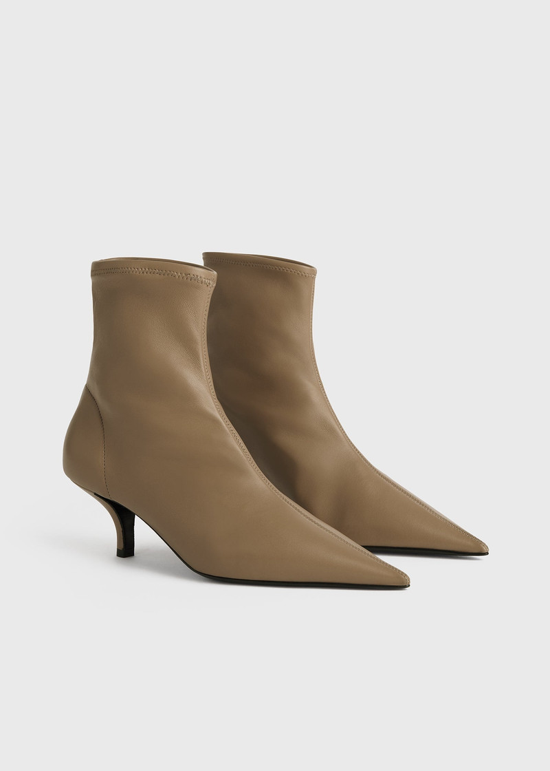 The Heeled Sock Boot truffle 5