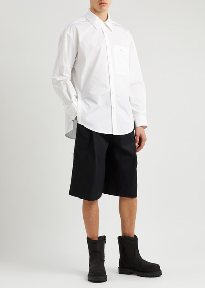 Wooyoungmi Pleated cotton shorts outlook