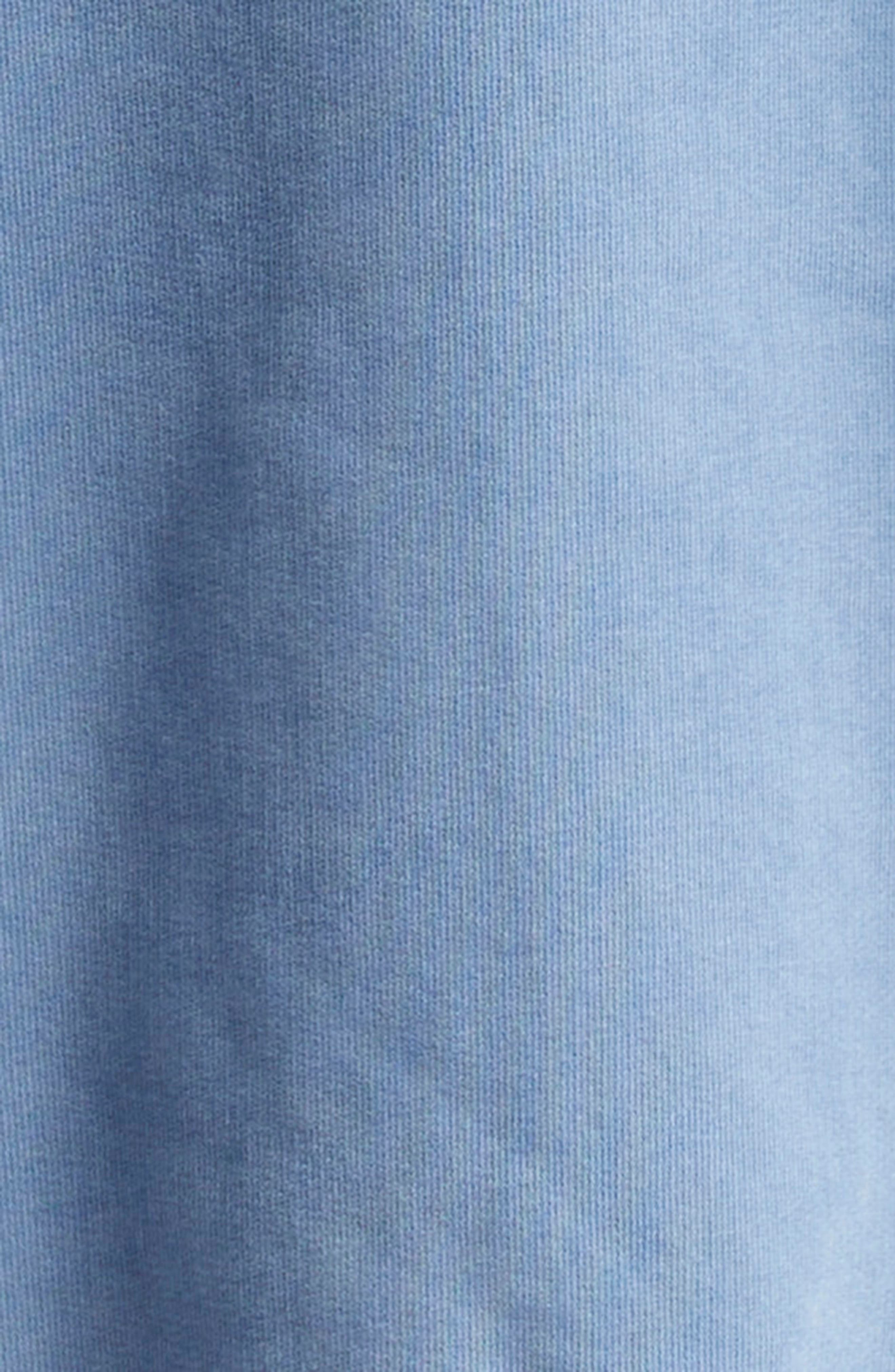 Tape Logo Distressed Cotton Hoodie - 6
