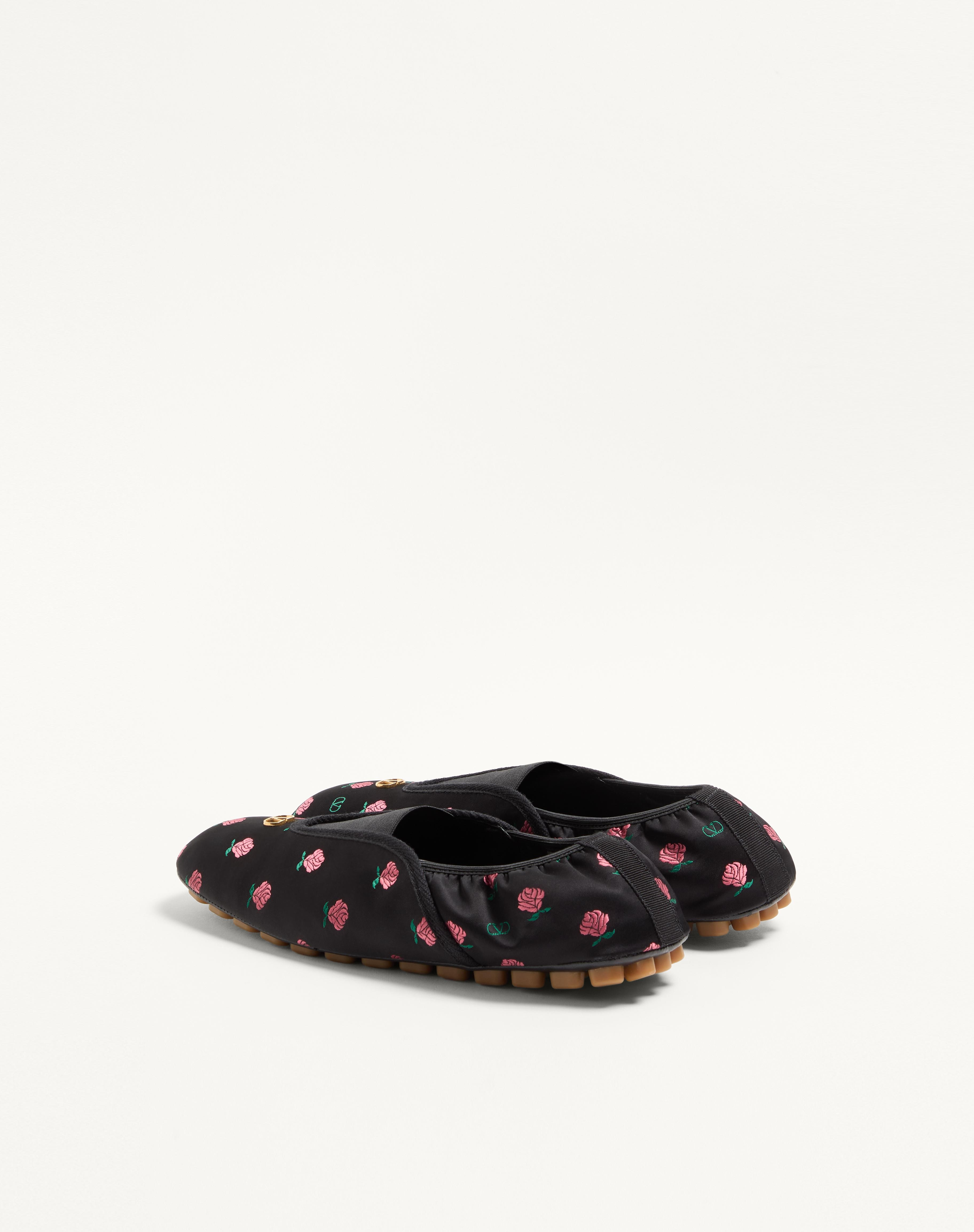 RHYTMIKA SLIPPER IN JACQUARD ROSE FABRIC - 6