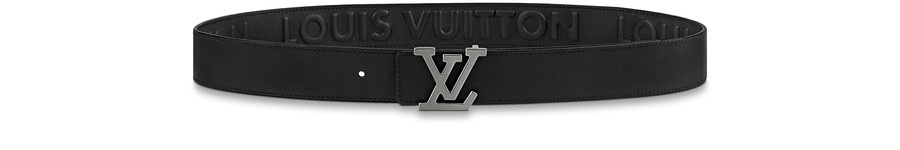 Louis Vuitton LV Aerogram 35mm Reversible Belt, Black, 90