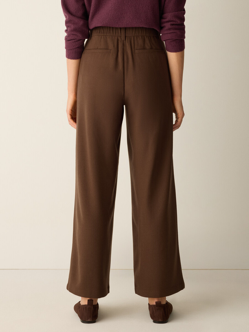 Stretch Wool Crepe Wide-Leg Trouser 4