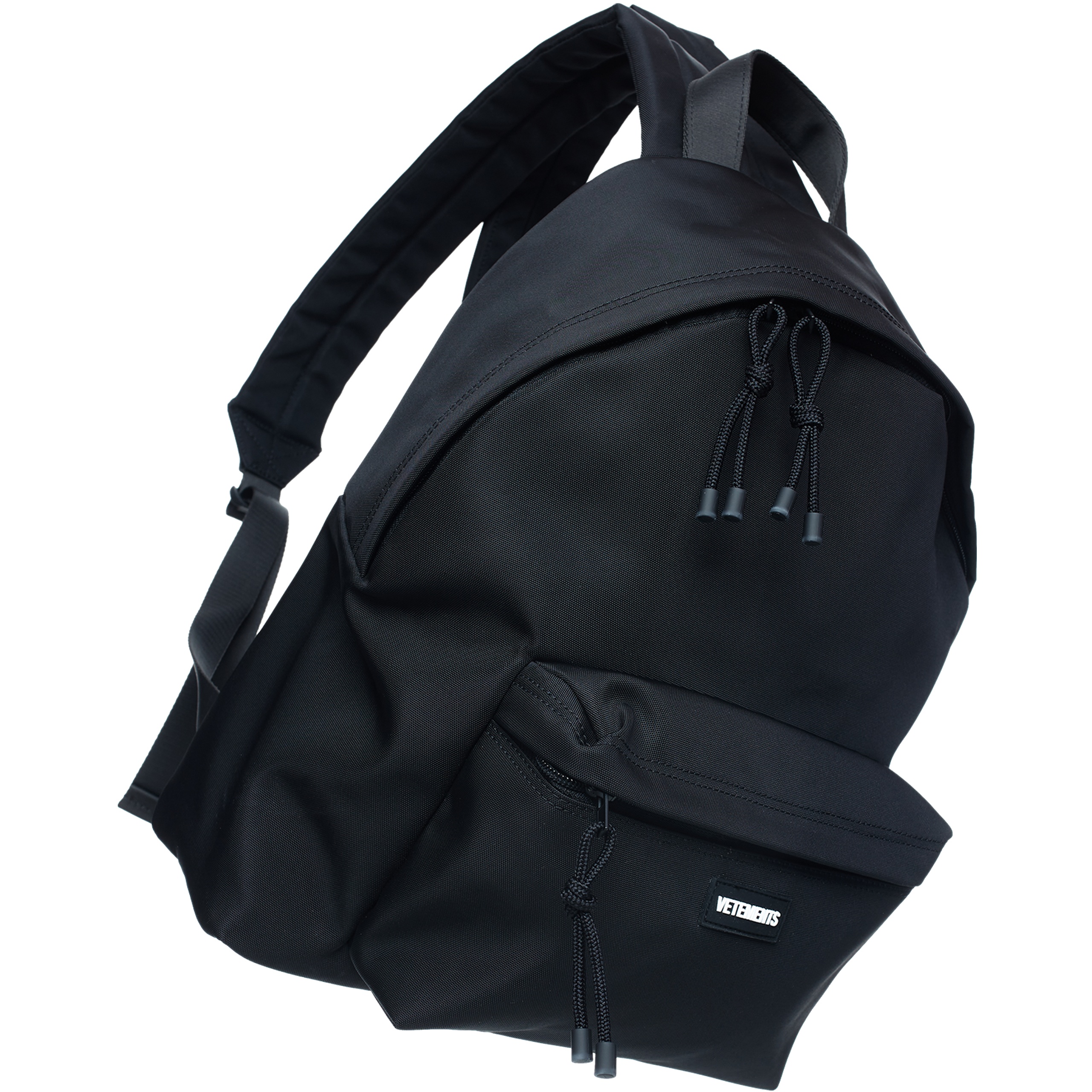 BLACK LOGO BACKPACK - 2