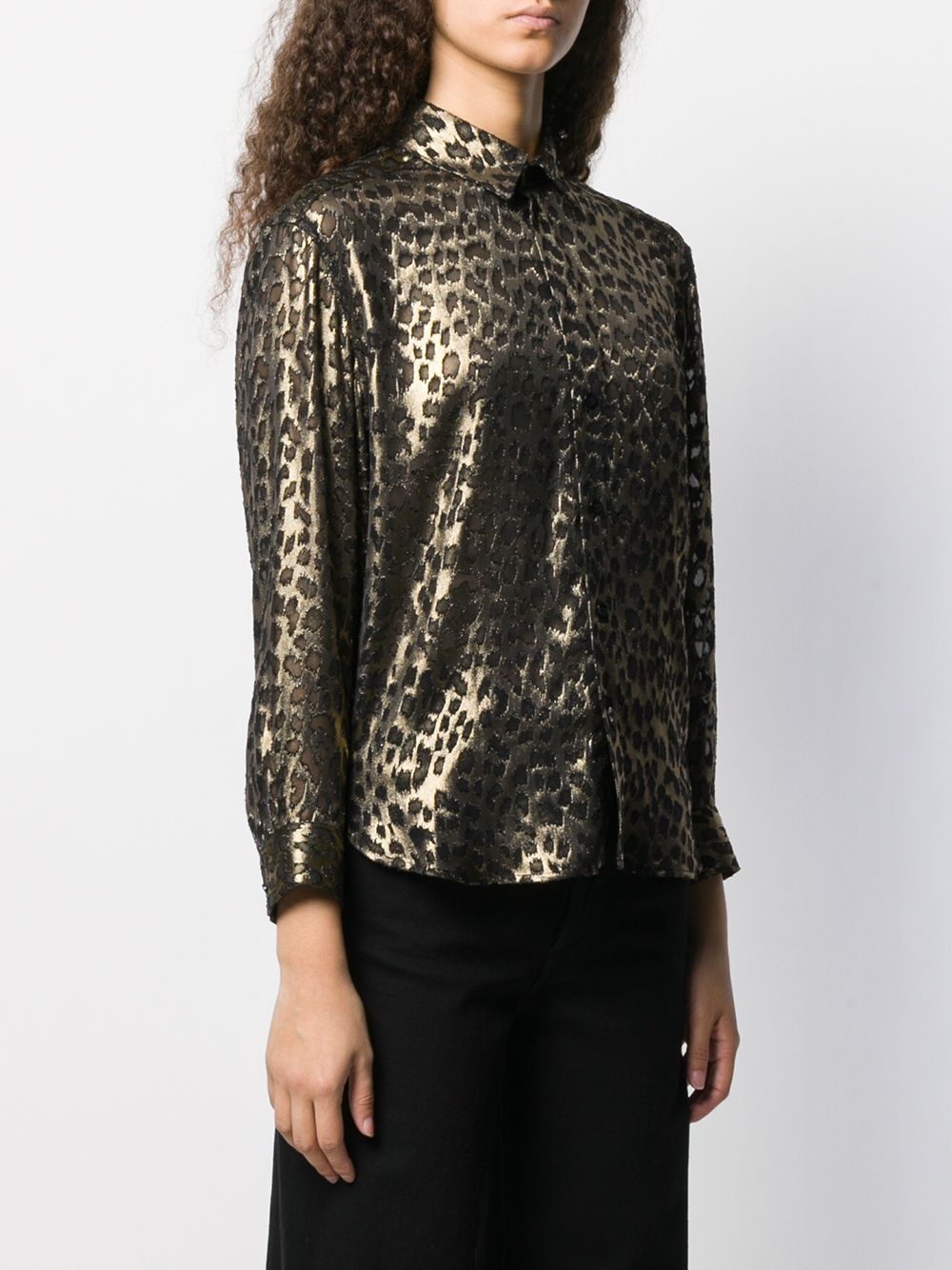 leopard-print shirt - 3