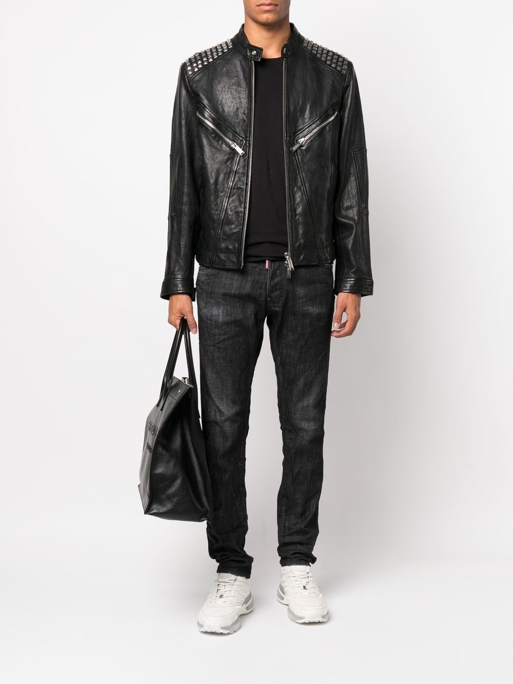 tapered slim-cut jeans - 2