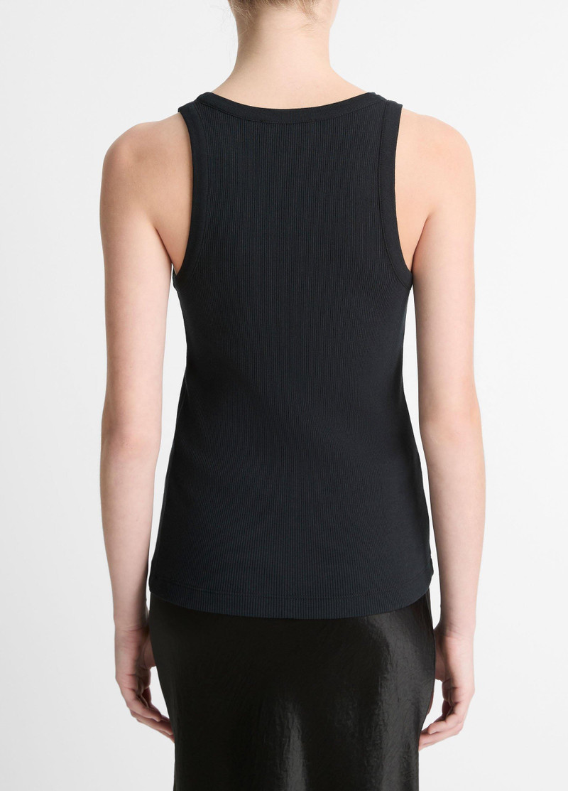 Vince Ribbed Scoop-Neck Tank outlook