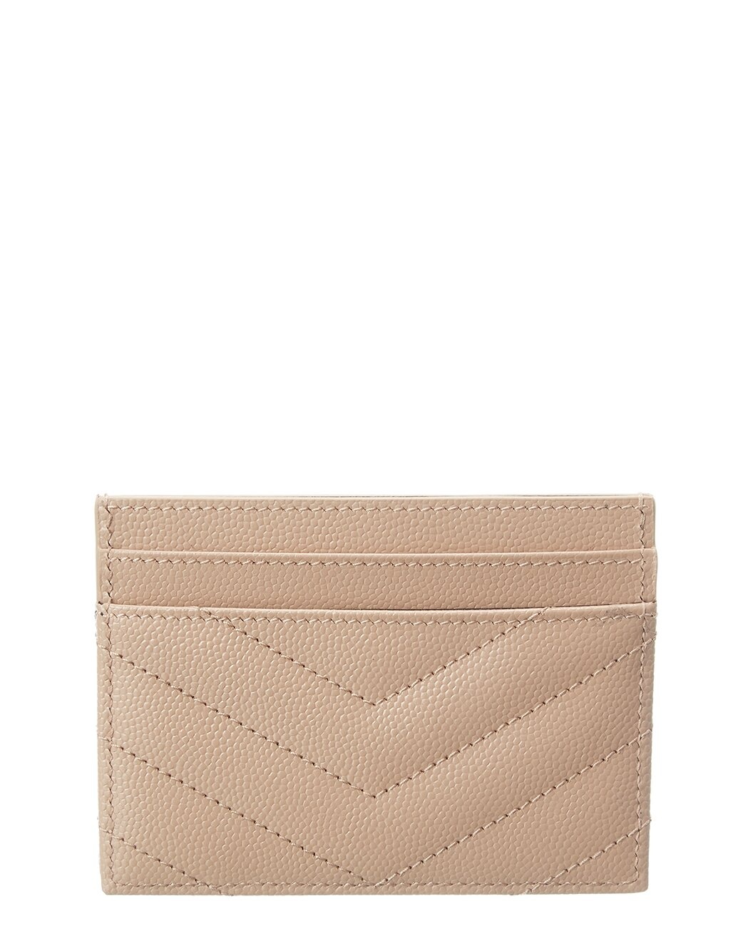 Saint Laurent Monogram Matelasse Leather Card Holder - 2