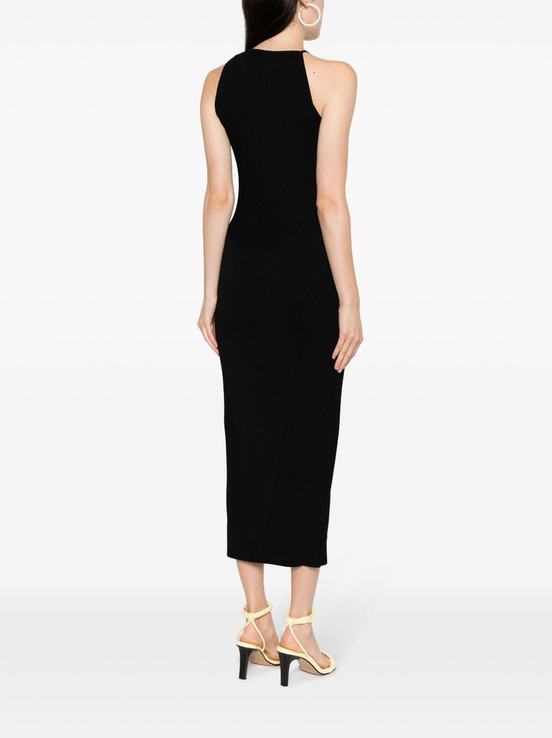 Altea asymmetric ribbed-knit midi dress 4