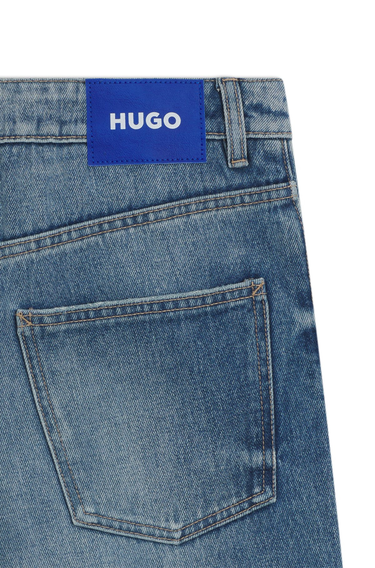 BAGGY-FIT JEANS IN BLUE RIGID DENIM - 6